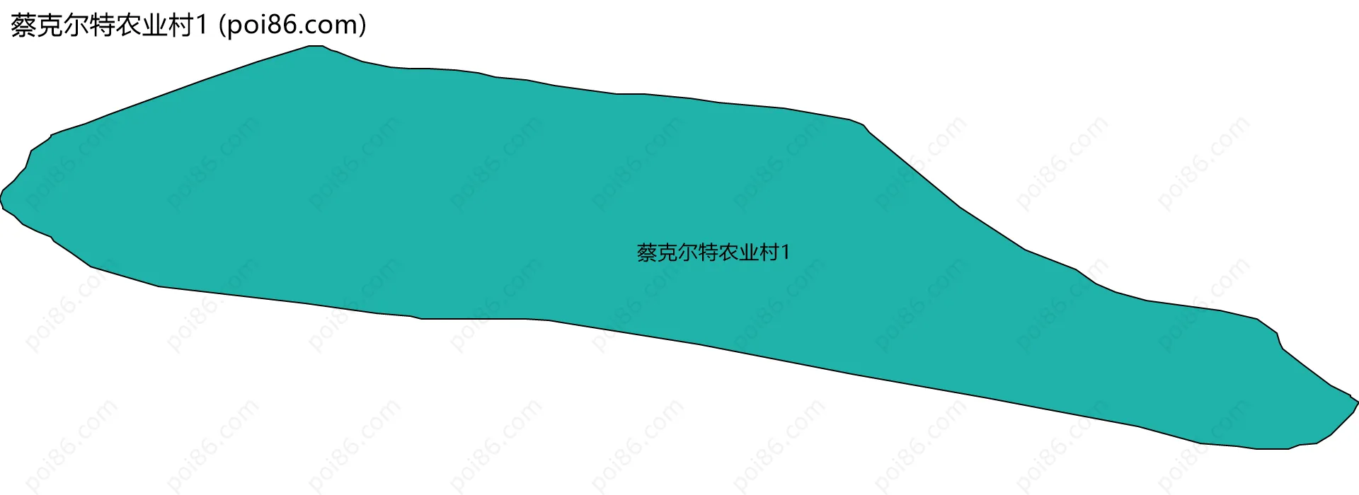 蔡克尔特农业村1边界地图