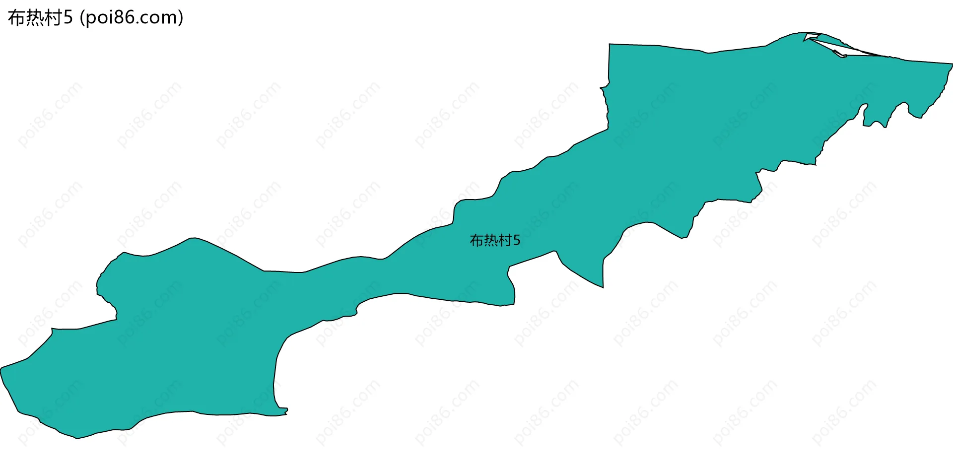布热村5边界地图