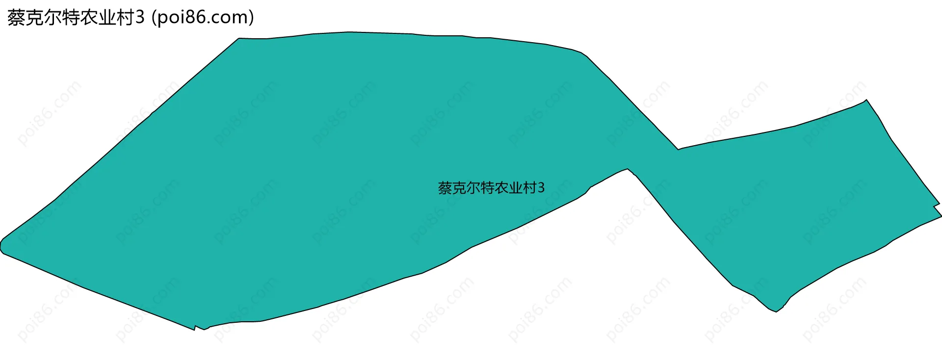 蔡克尔特农业村3边界地图