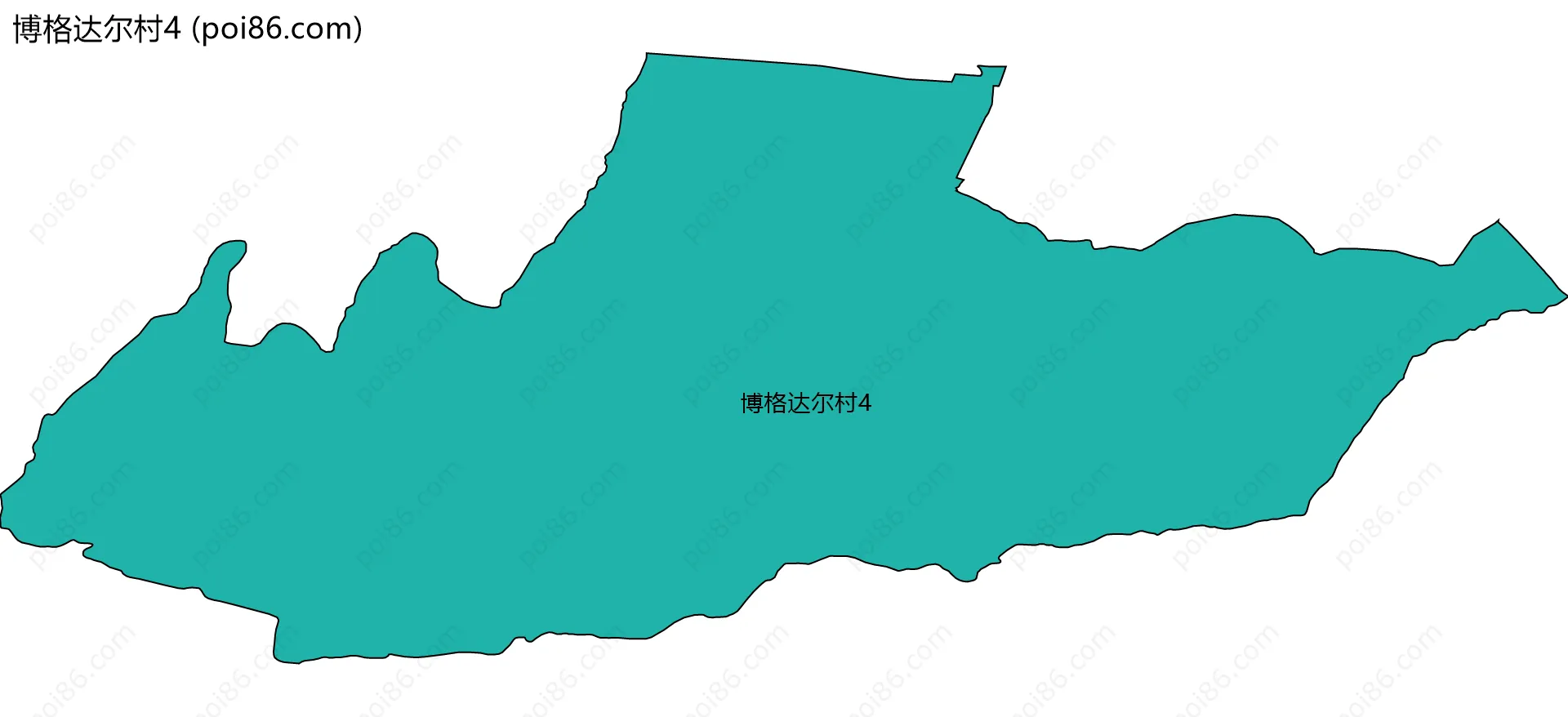 博格达尔村4边界地图