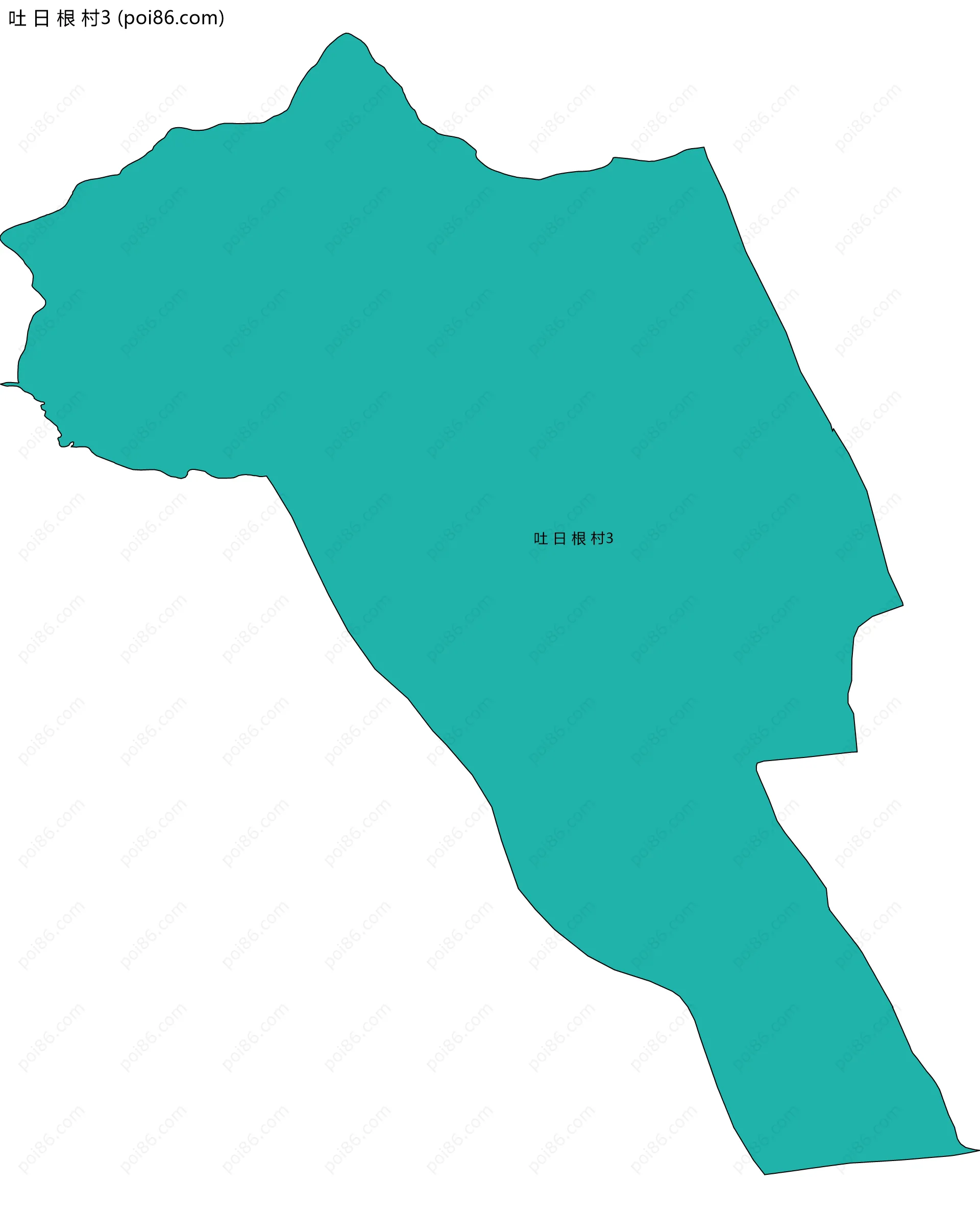 吐 日 根 村3边界地图