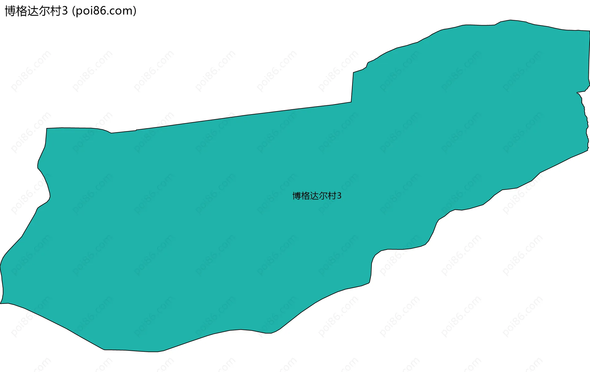 博格达尔村3边界地图