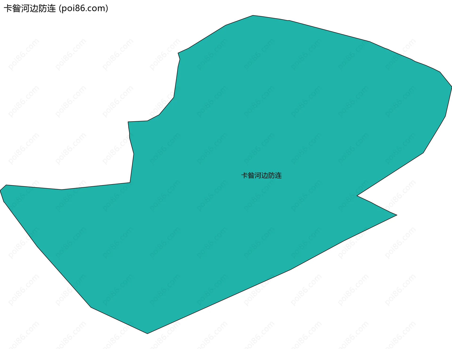 卡昝河边防连边界地图