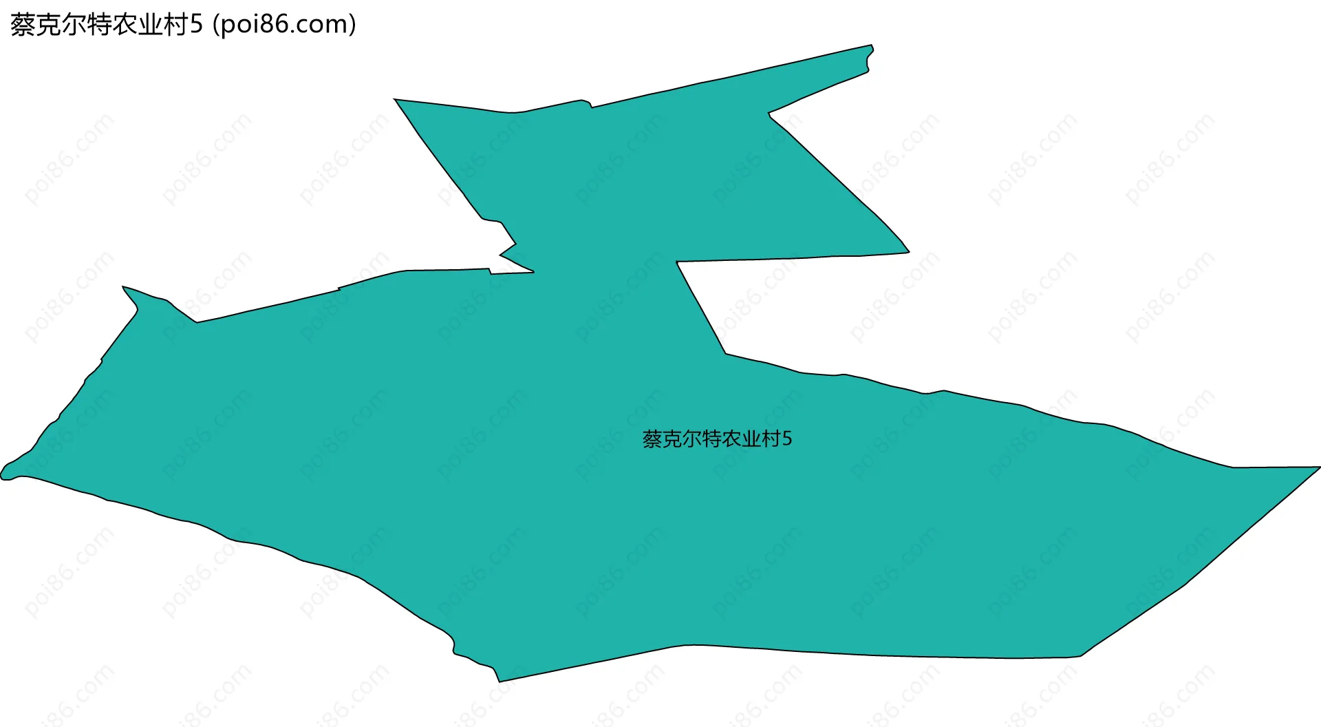 蔡克尔特农业村5边界地图