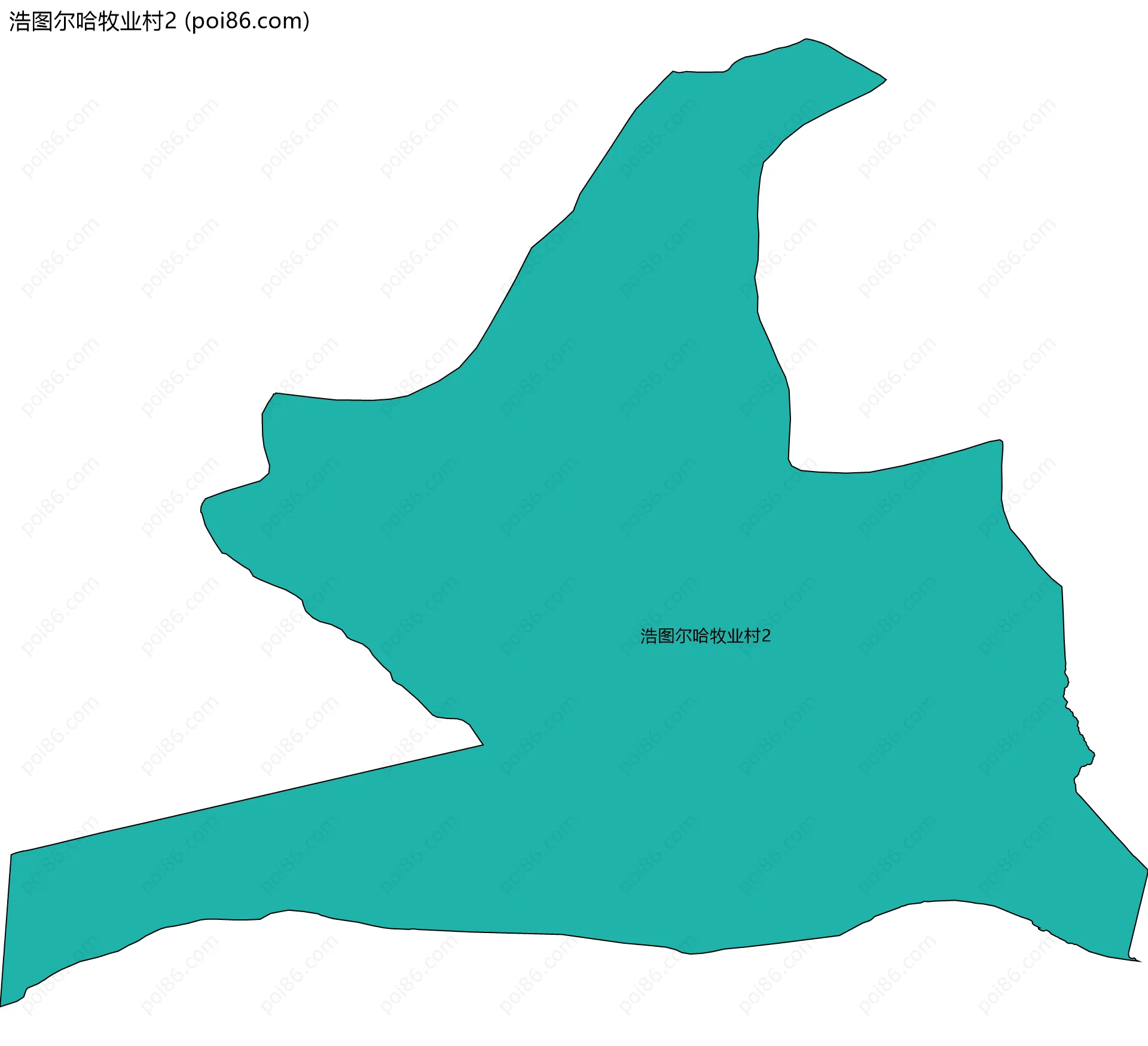 浩图尔哈牧业村2边界地图