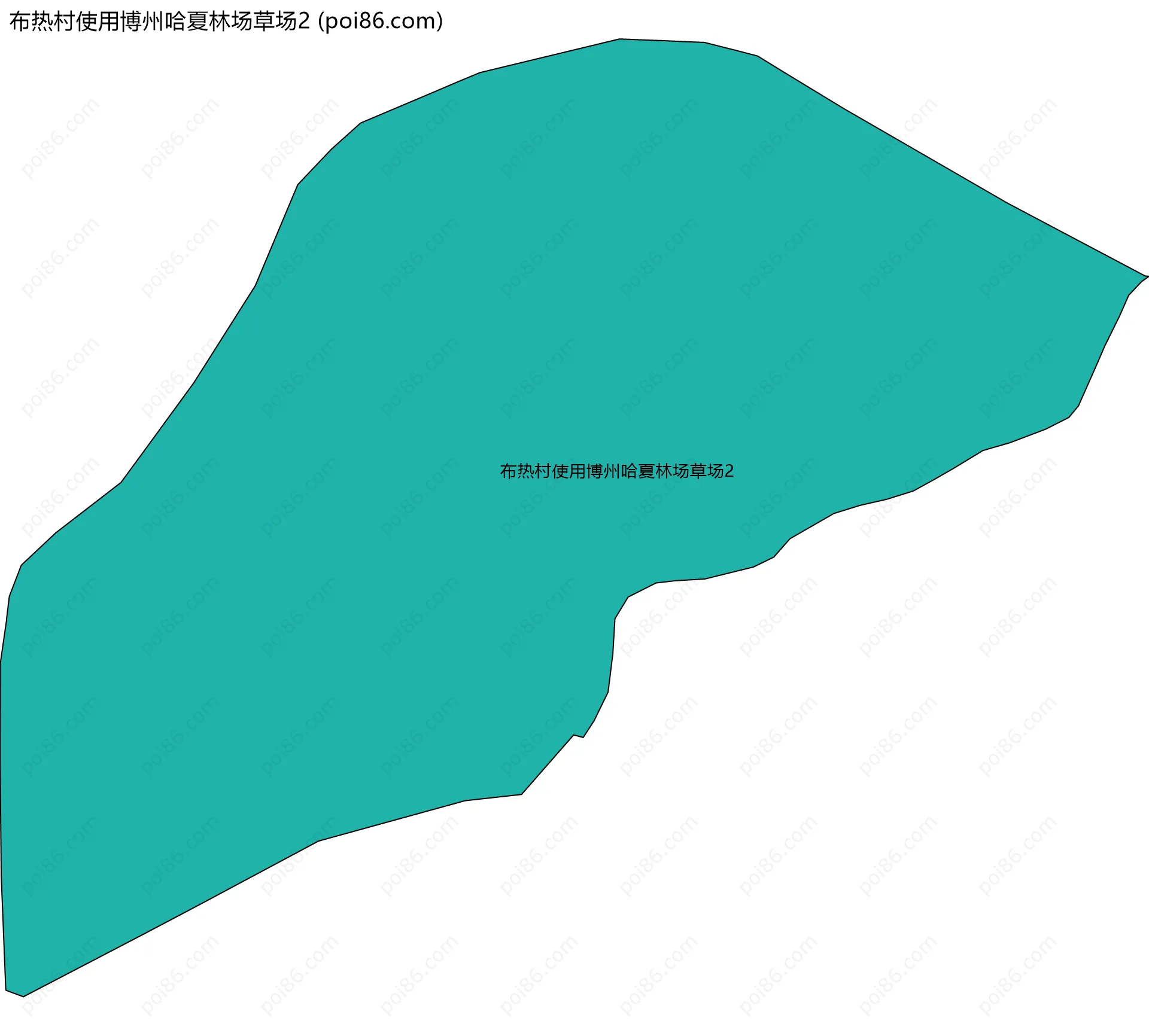 布热村使用博州哈夏林场草场2边界地图