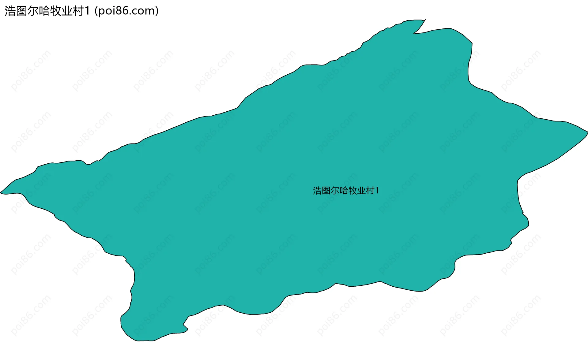 浩图尔哈牧业村1边界地图