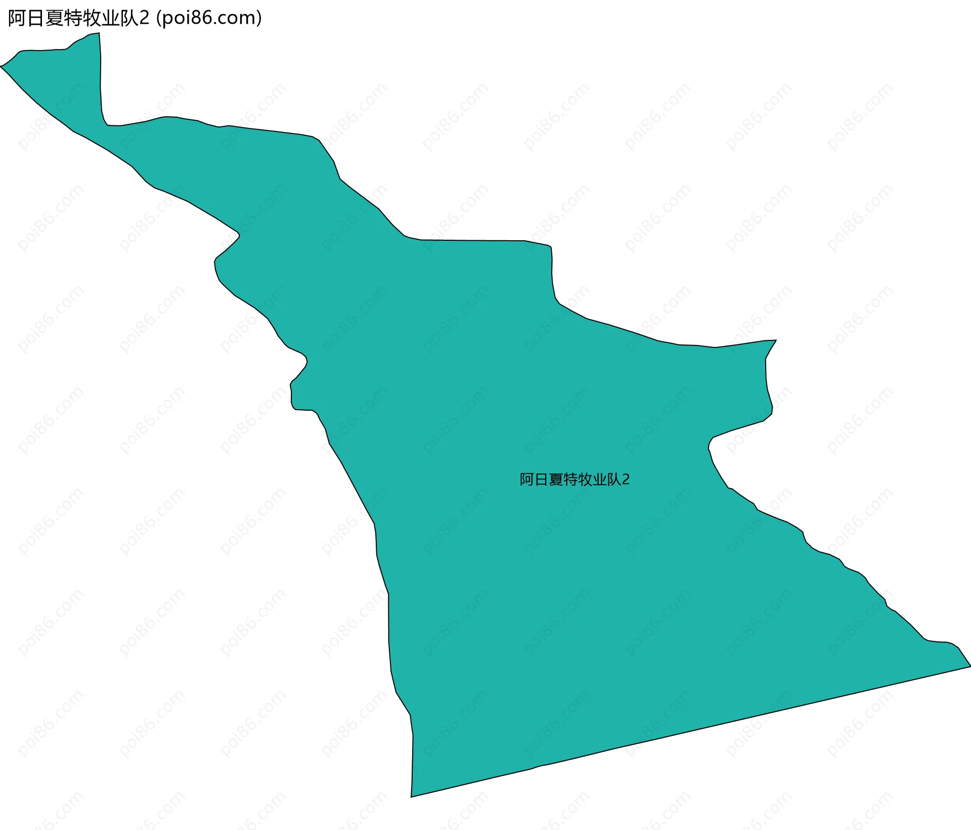 阿日夏特牧业队2边界地图