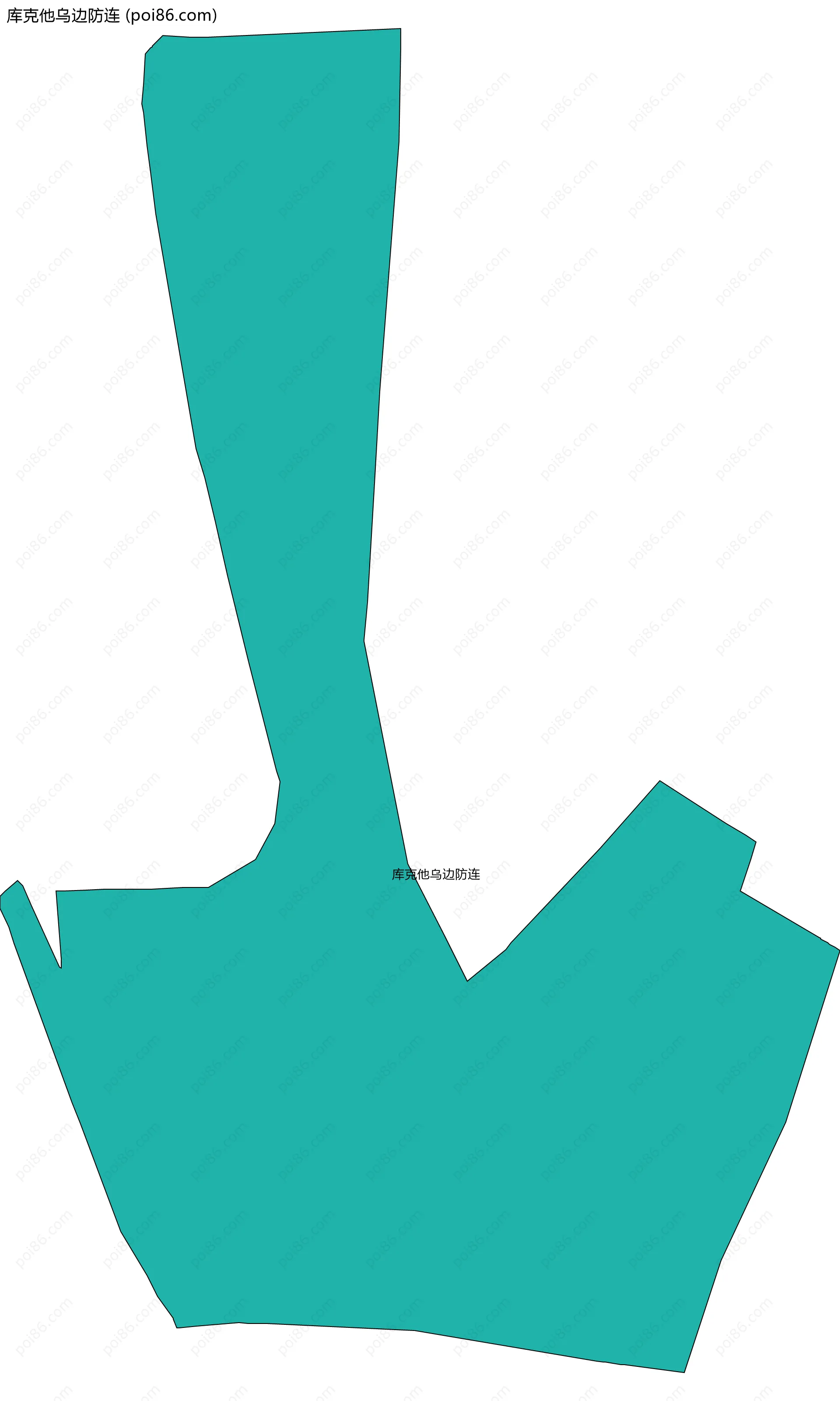 库克他乌边防连边界地图