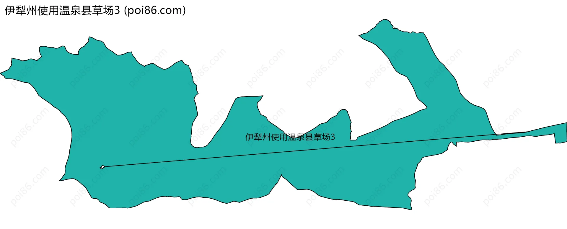 伊犁州使用温泉县草场3边界地图