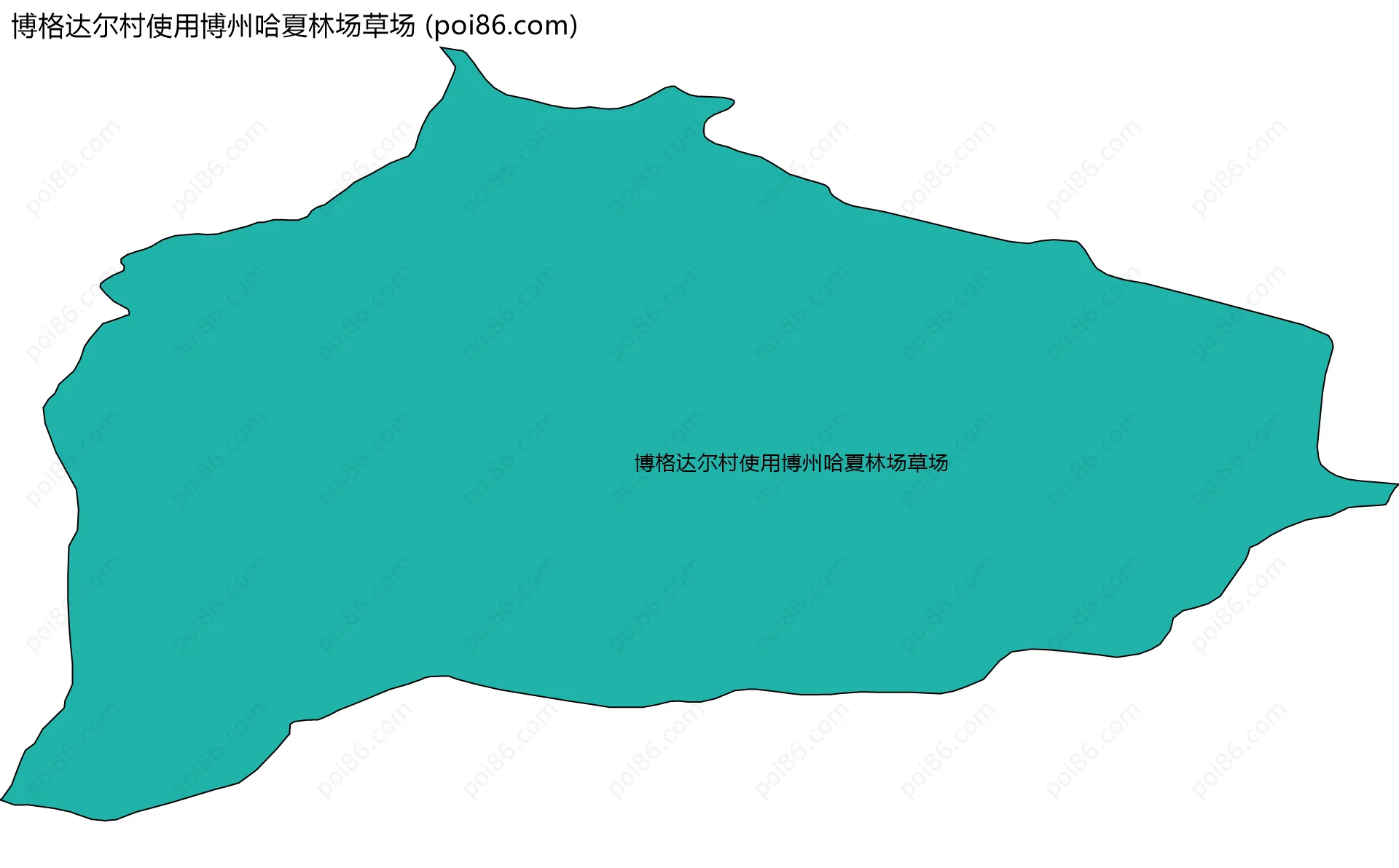 博格达尔村使用博州哈夏林场草场边界地图