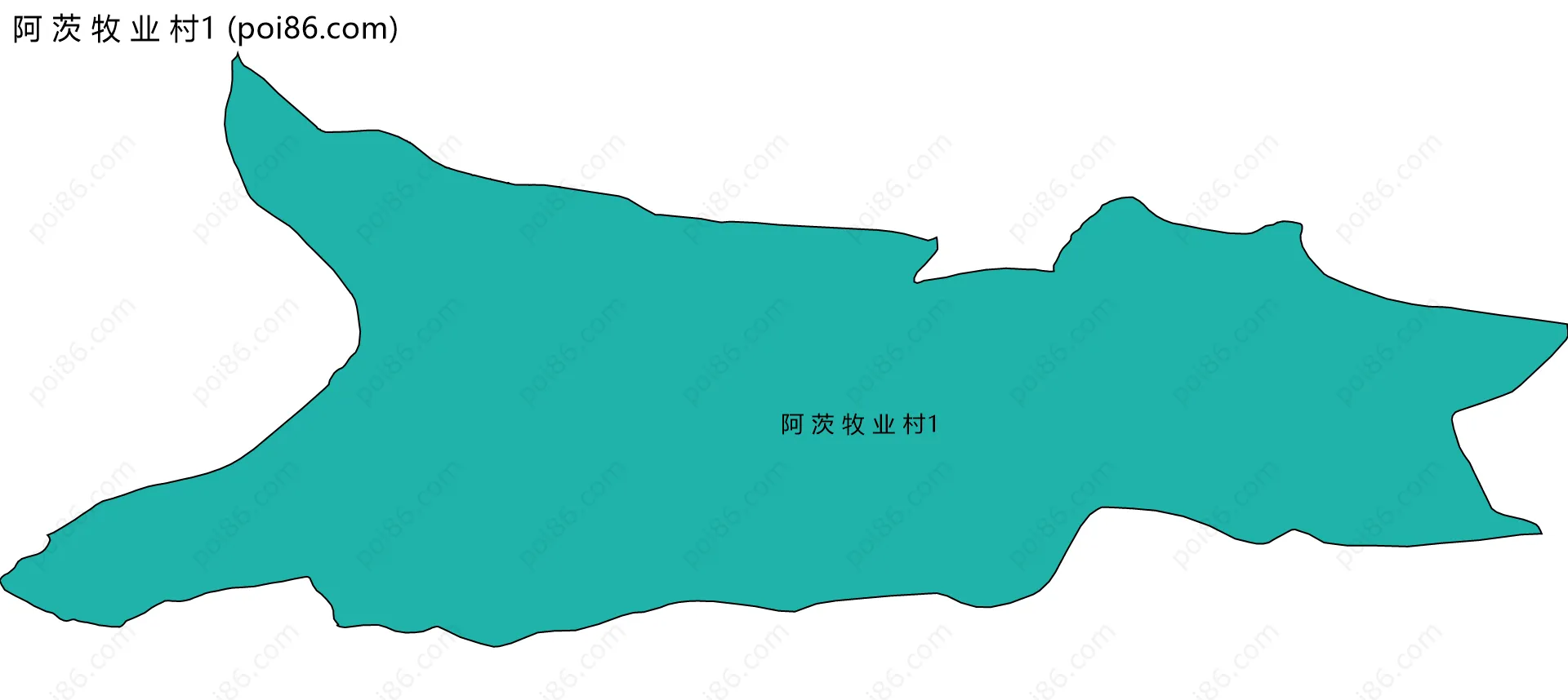 阿 茨 牧 业 村1边界地图