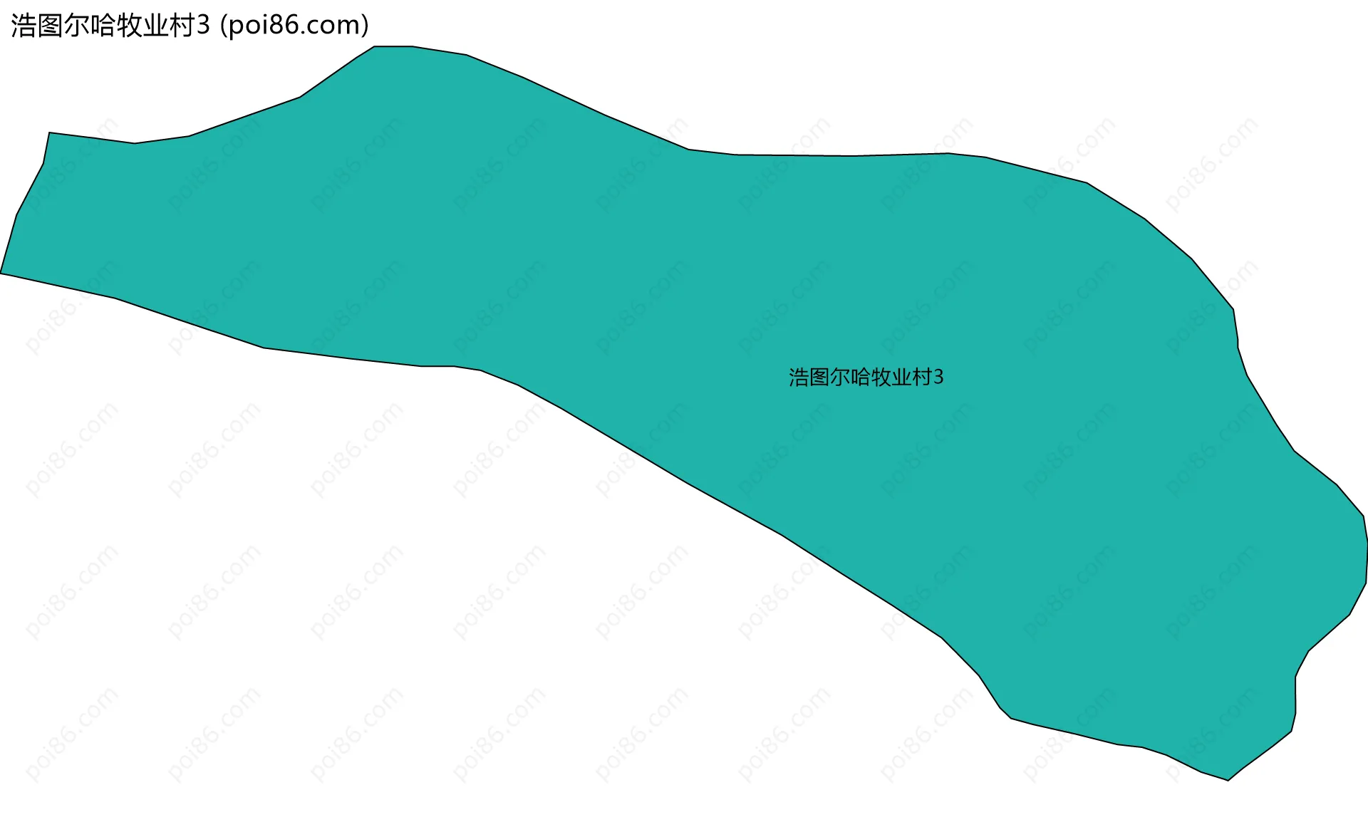 浩图尔哈牧业村3边界地图