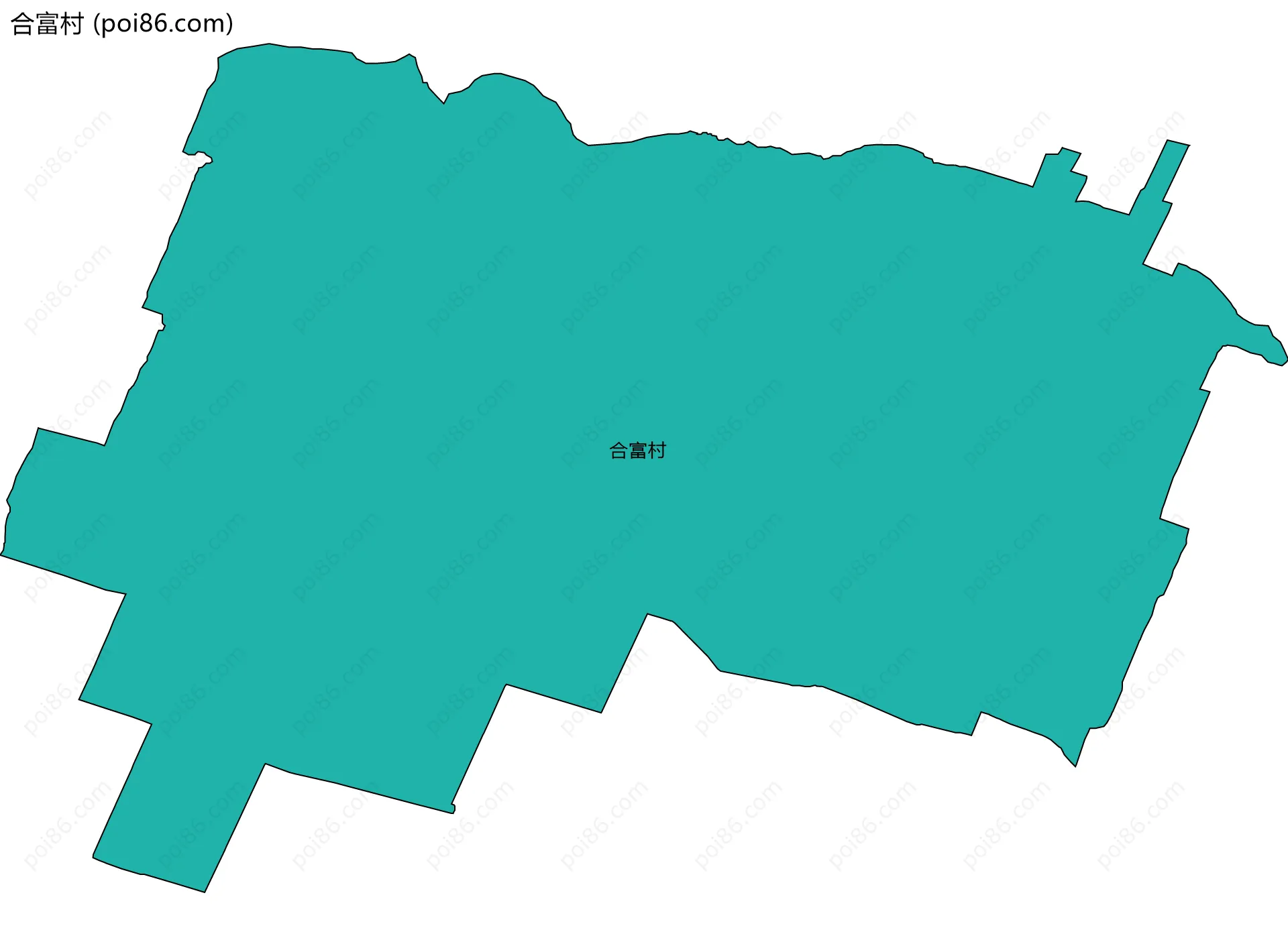 合富村边界地图