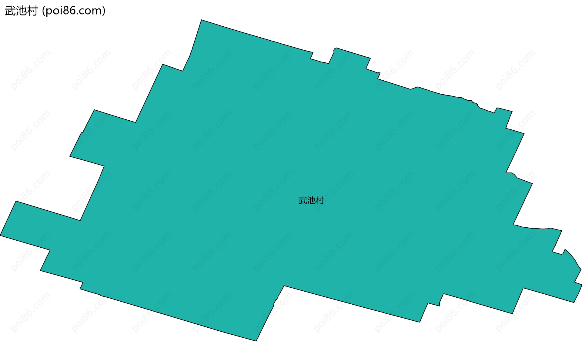 武池村边界地图