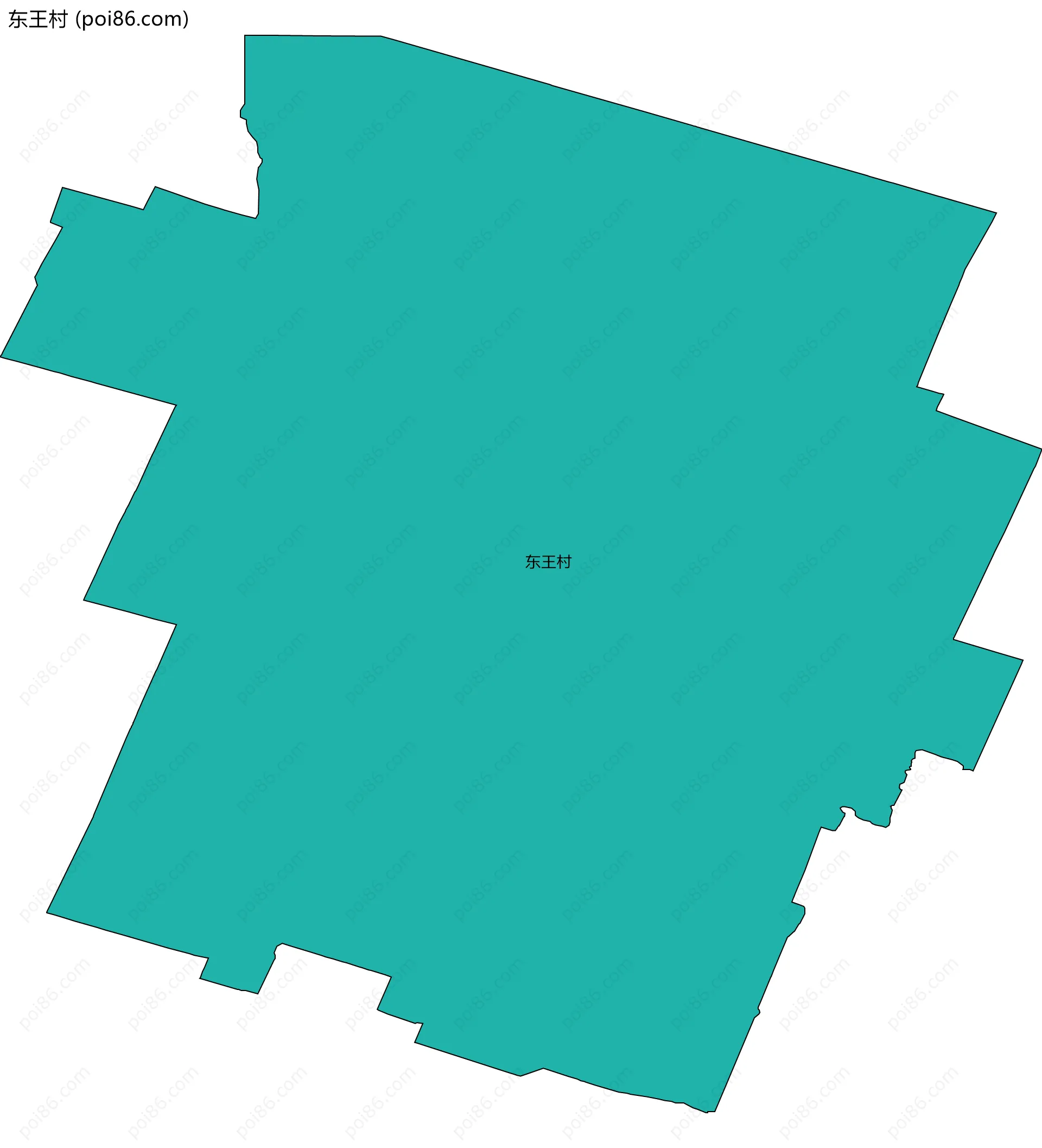 东王村边界地图