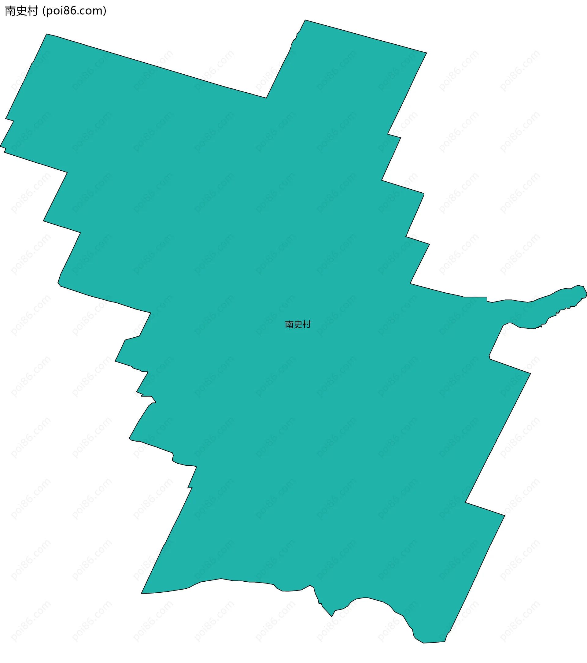 南史村边界地图