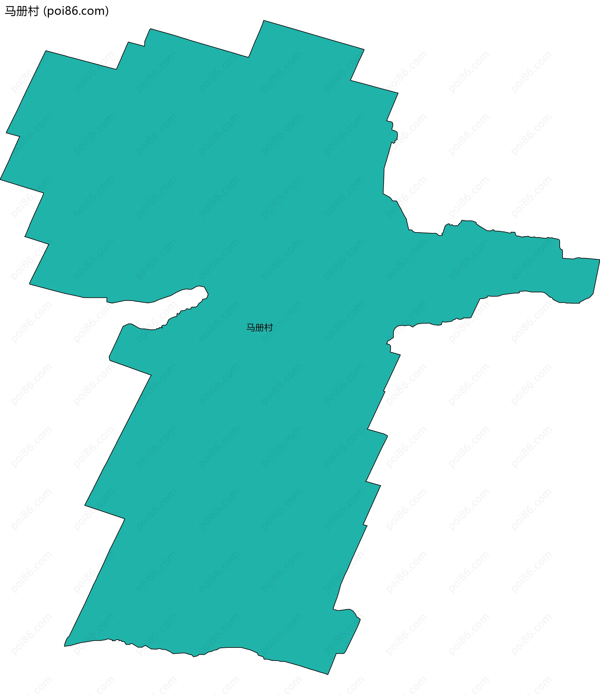 马册村边界地图