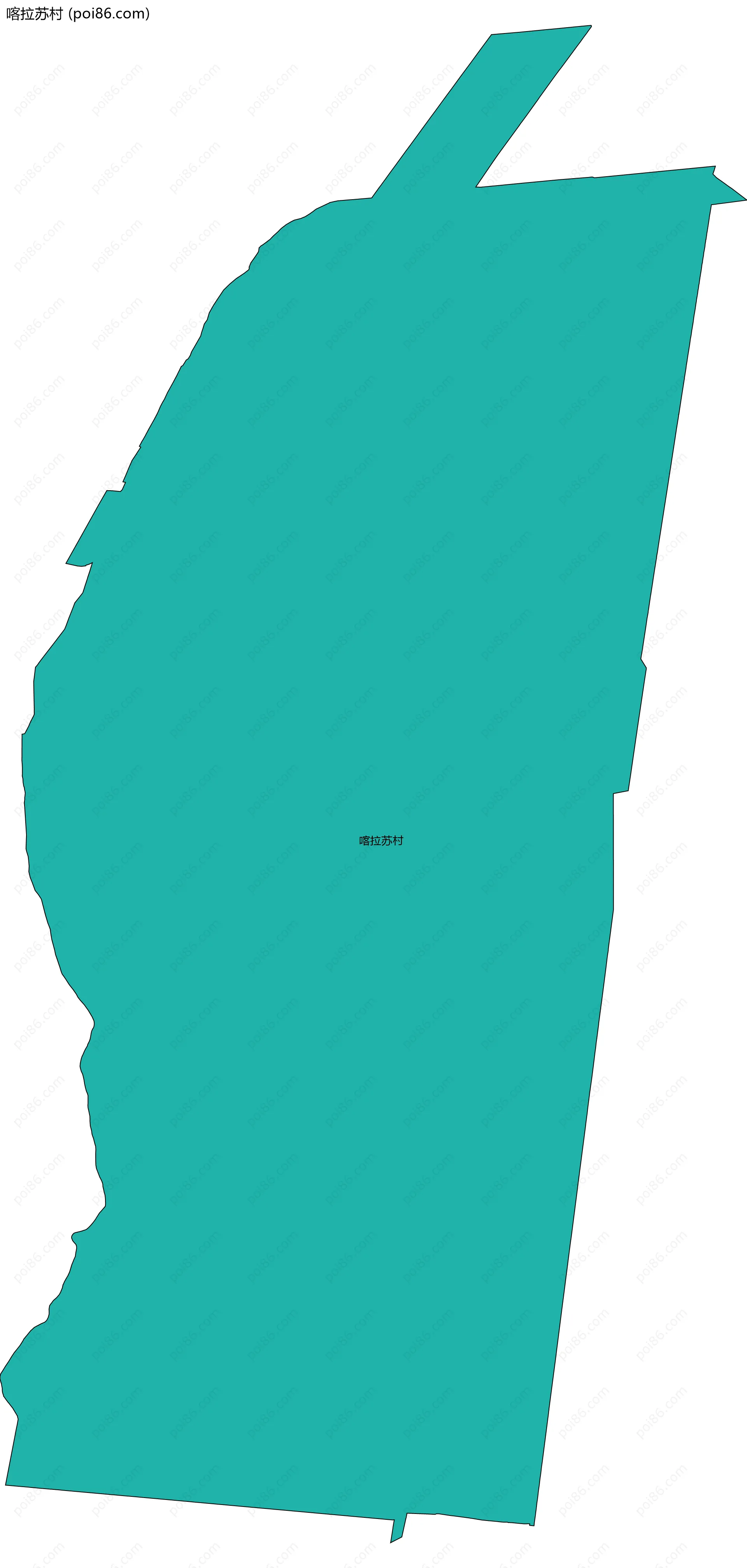喀拉苏村边界地图