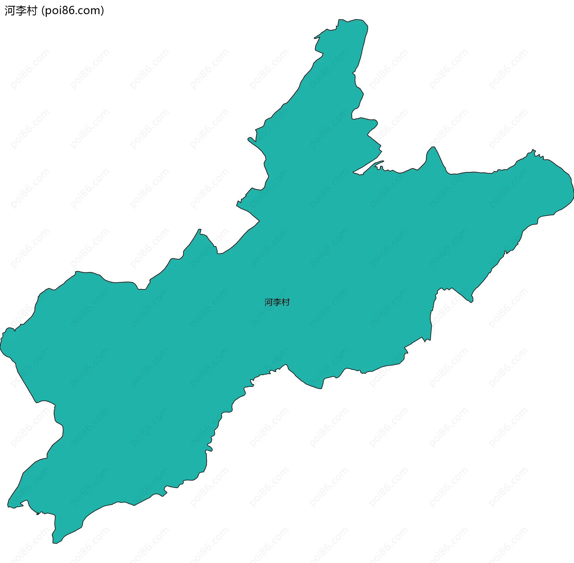 河李村边界地图