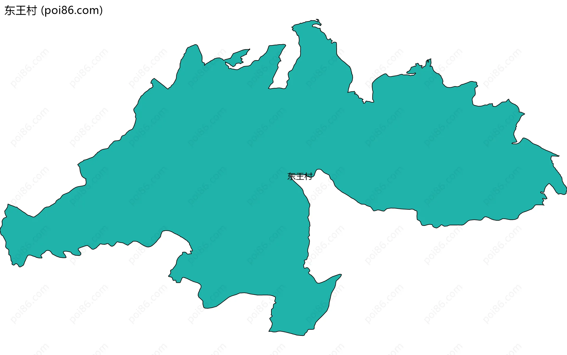 东王村边界地图