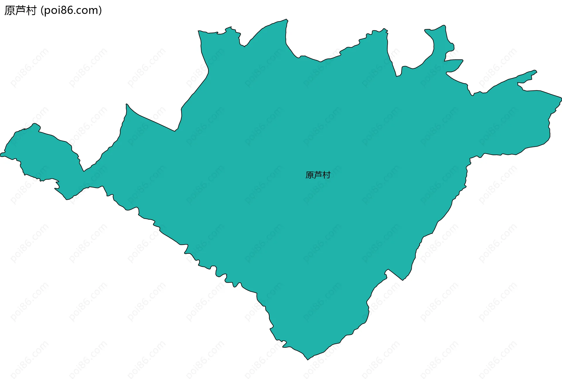 原芦村边界地图