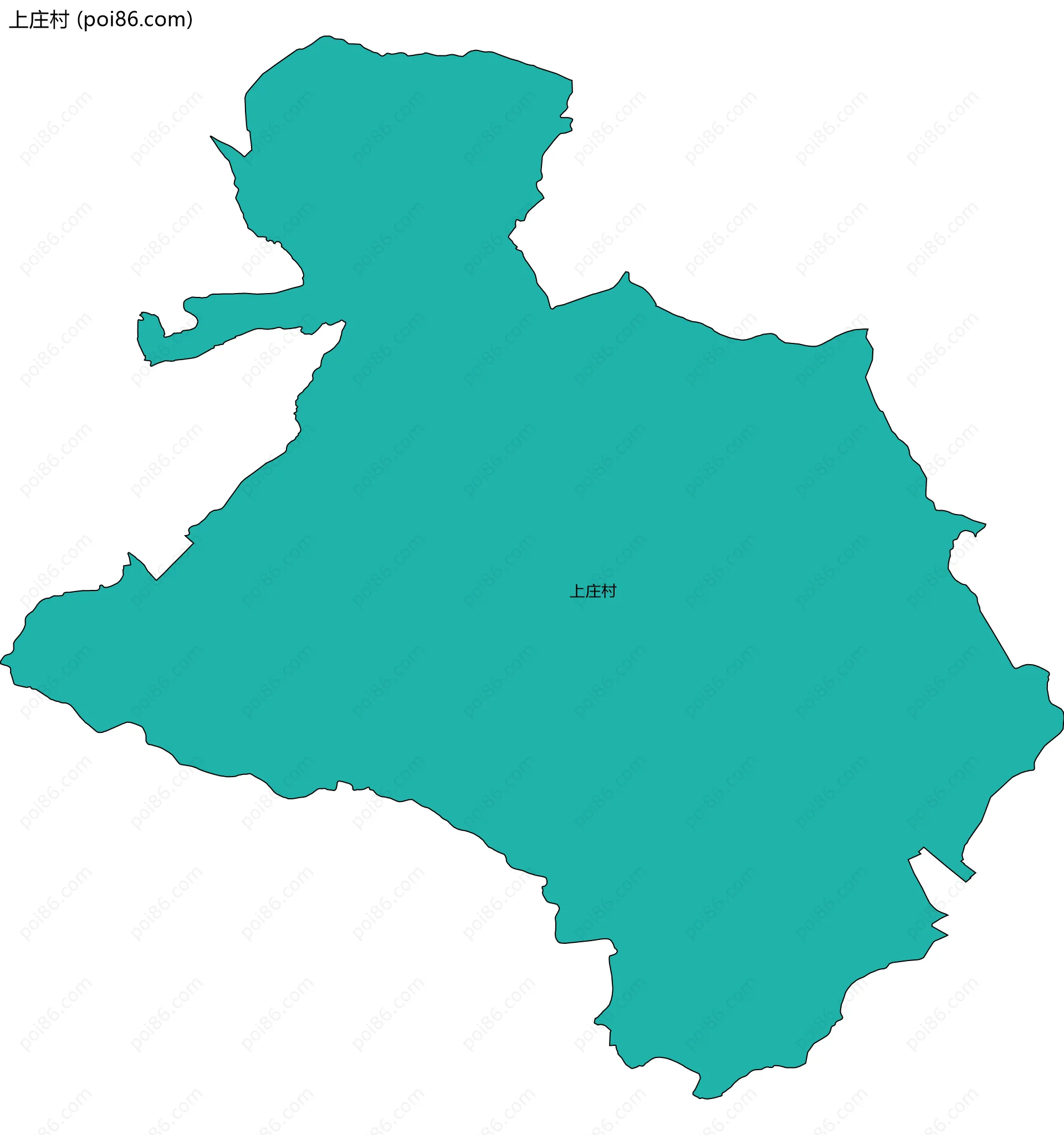 上庄村边界地图