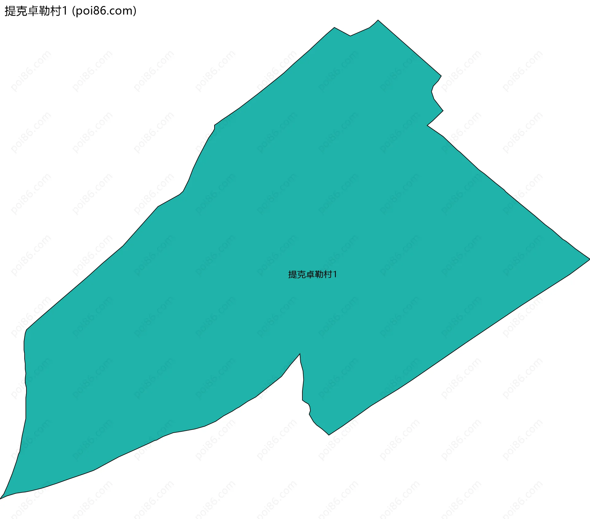 提克卓勒村1边界地图
