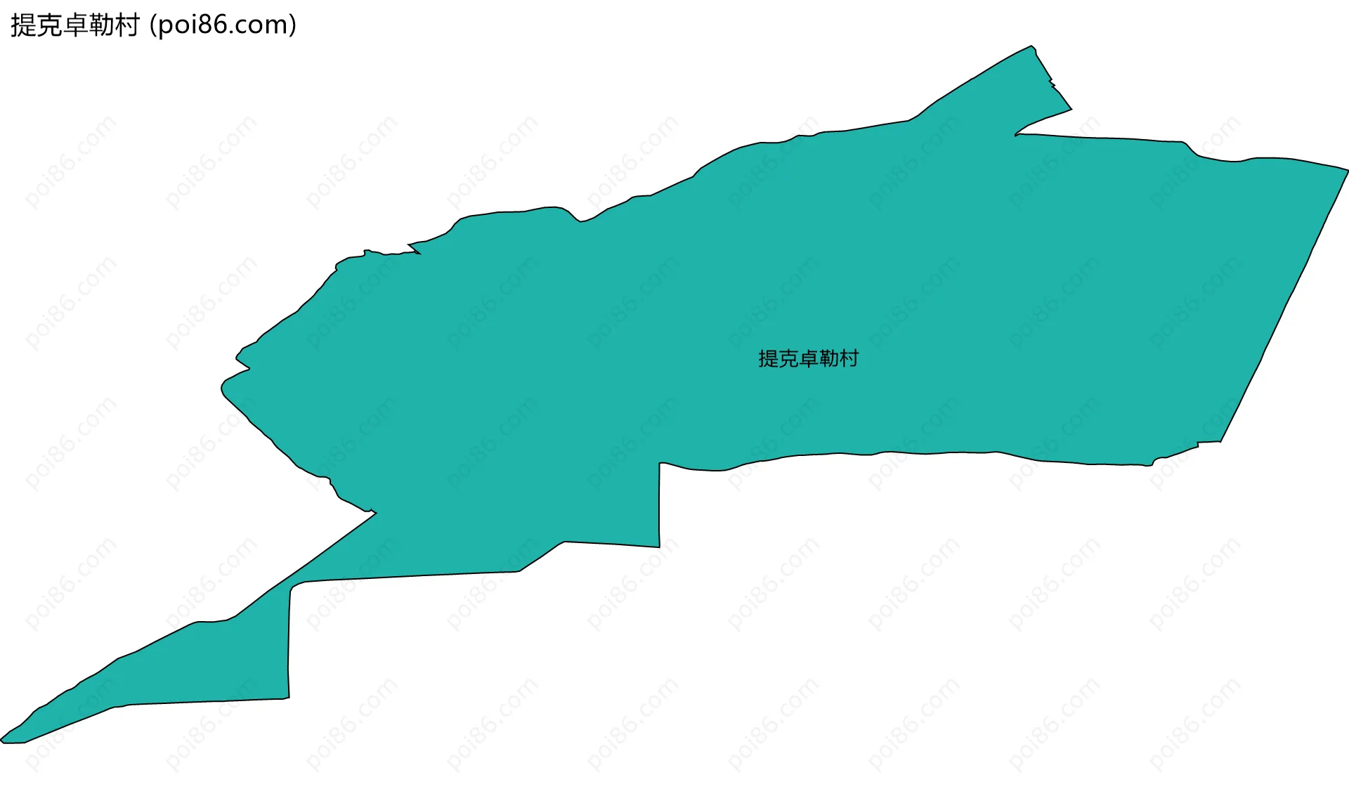 提克卓勒村边界地图