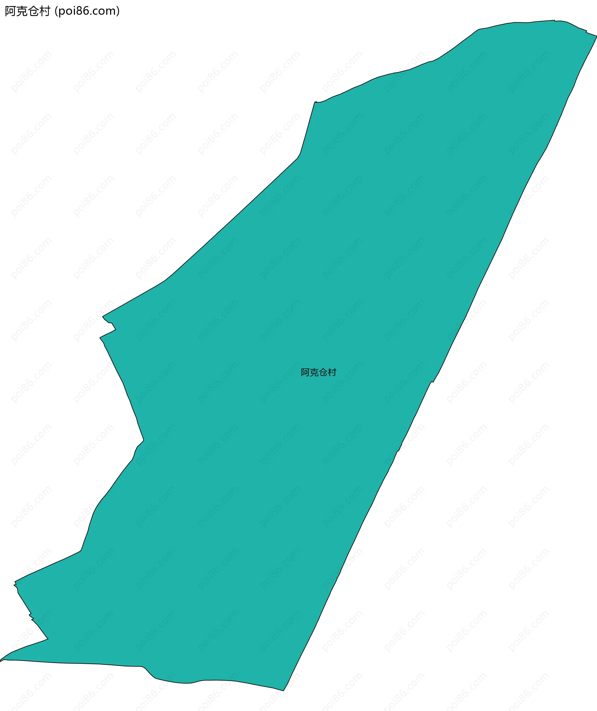 阿克仓村边界地图