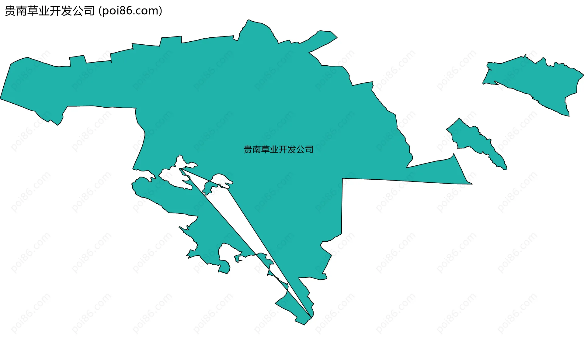 贵南草业开发公司边界地图