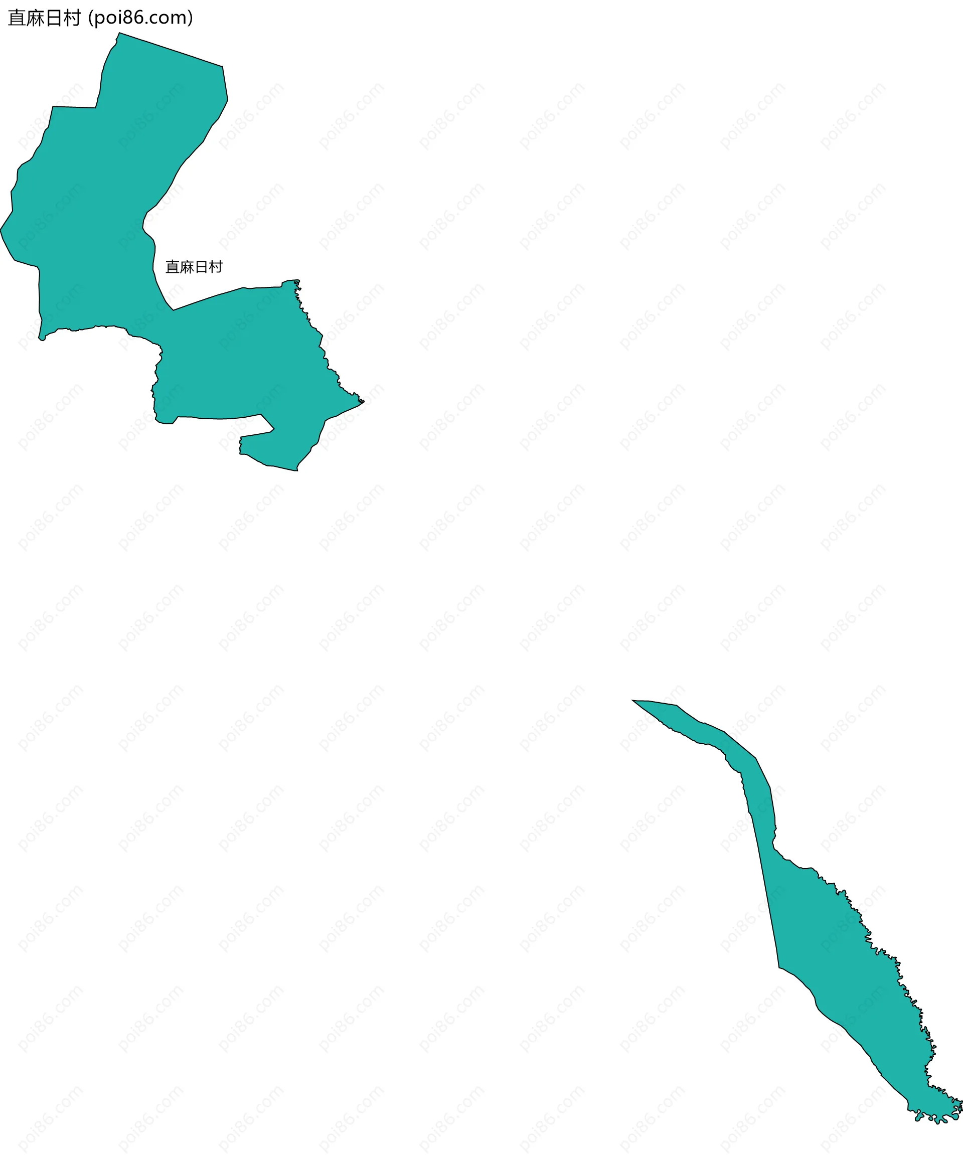 直麻日村边界地图