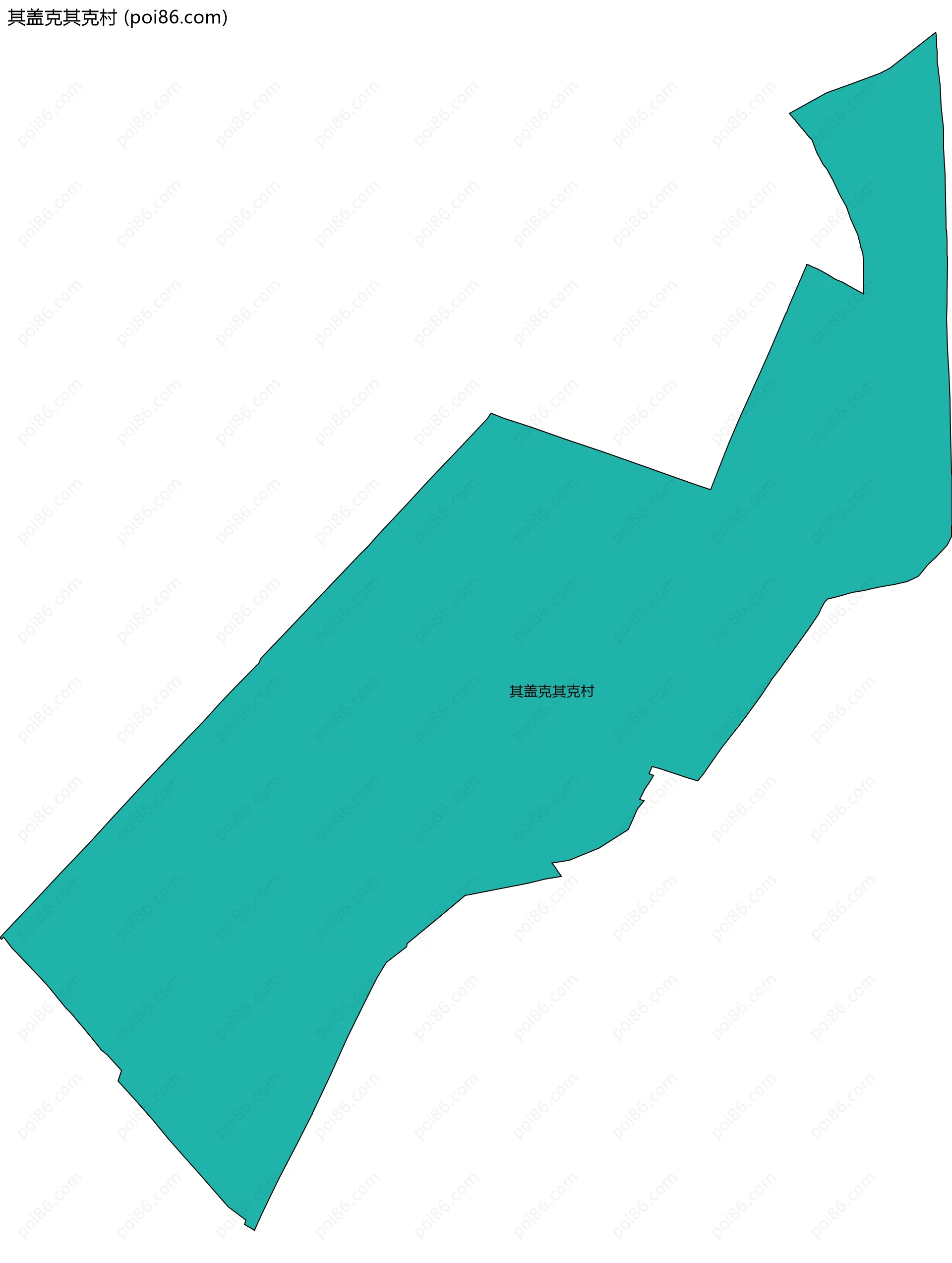 其盖克其克村边界地图