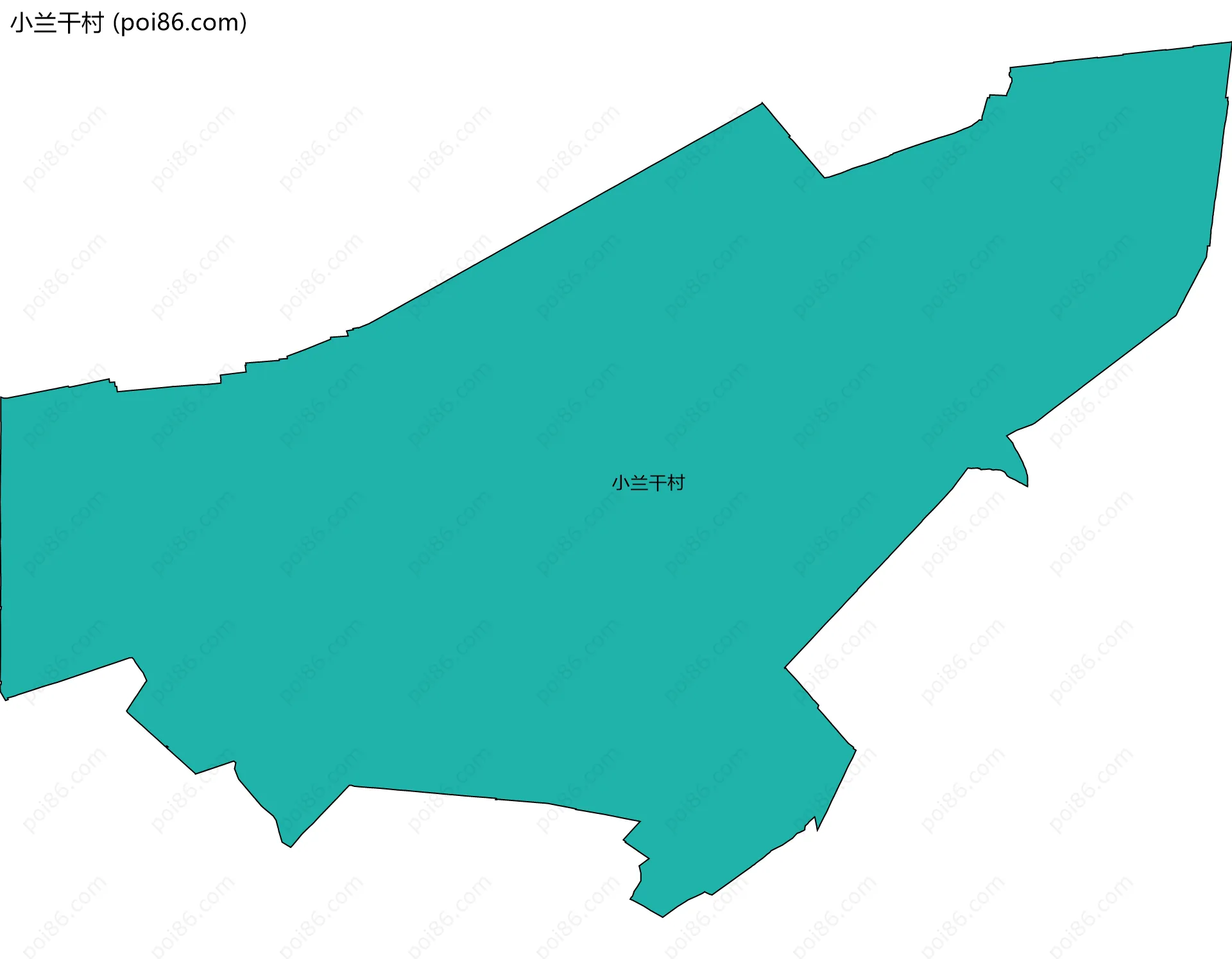 小兰干村边界地图
