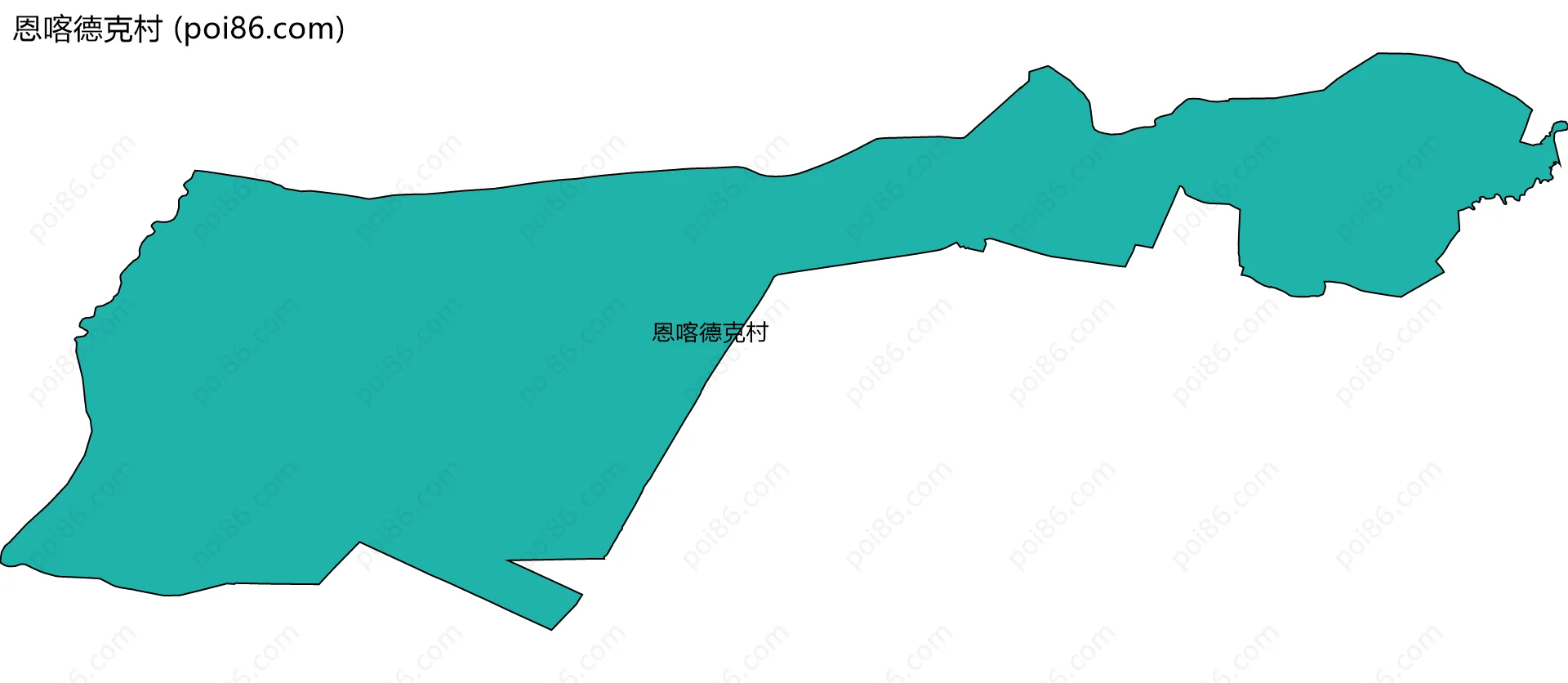 恩喀德克村边界地图