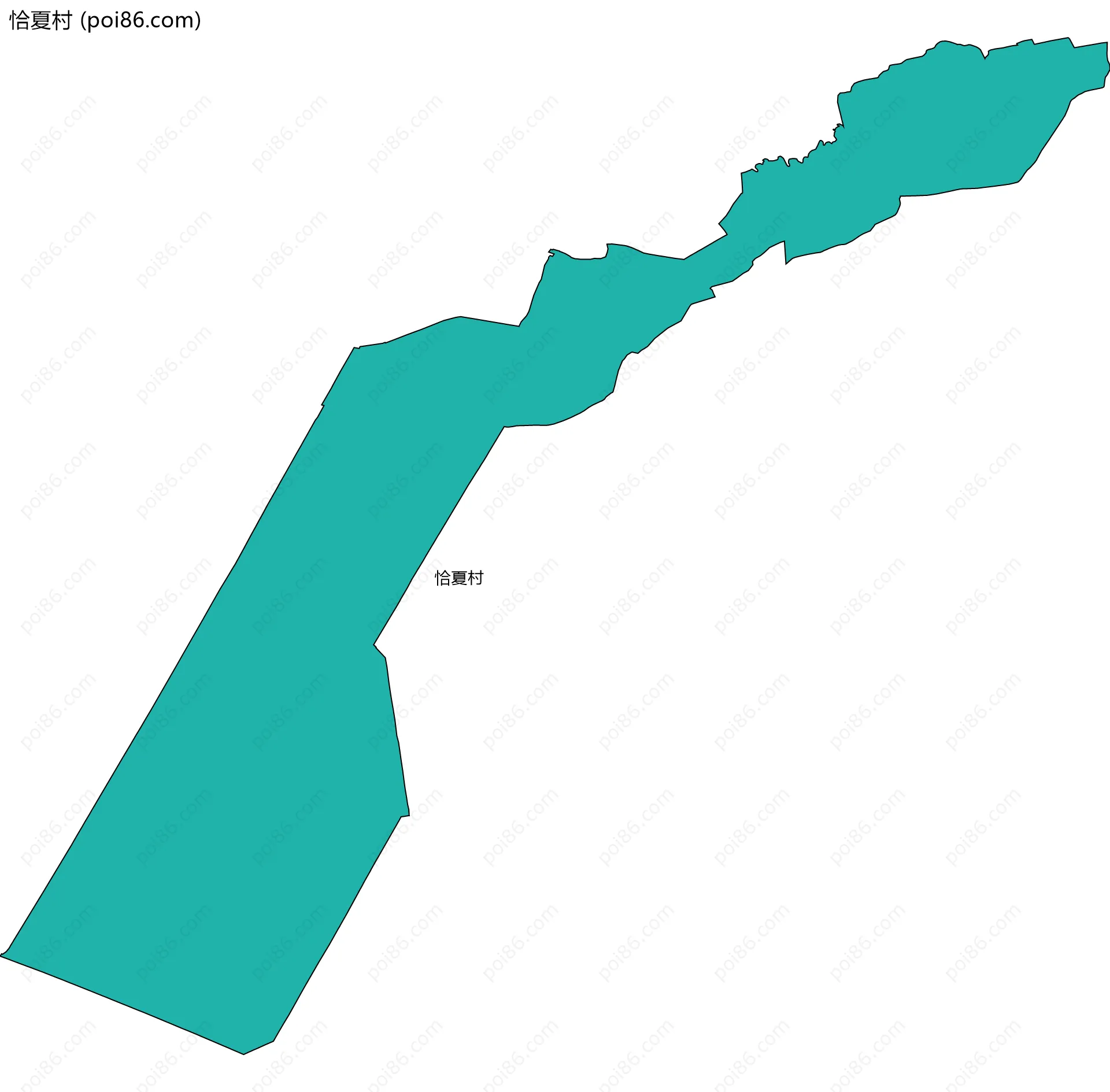 恰夏村边界地图