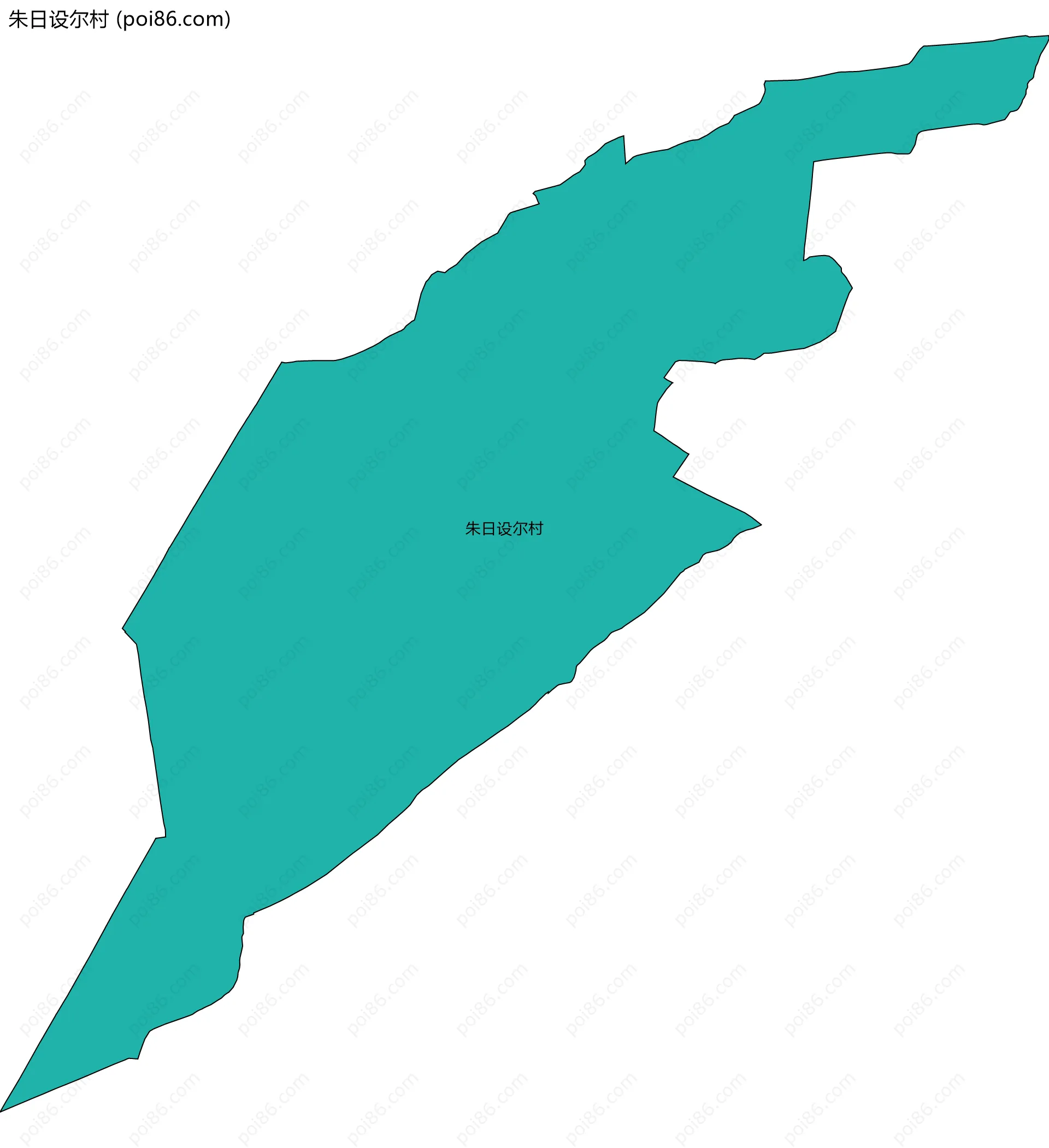 朱日设尔村边界地图