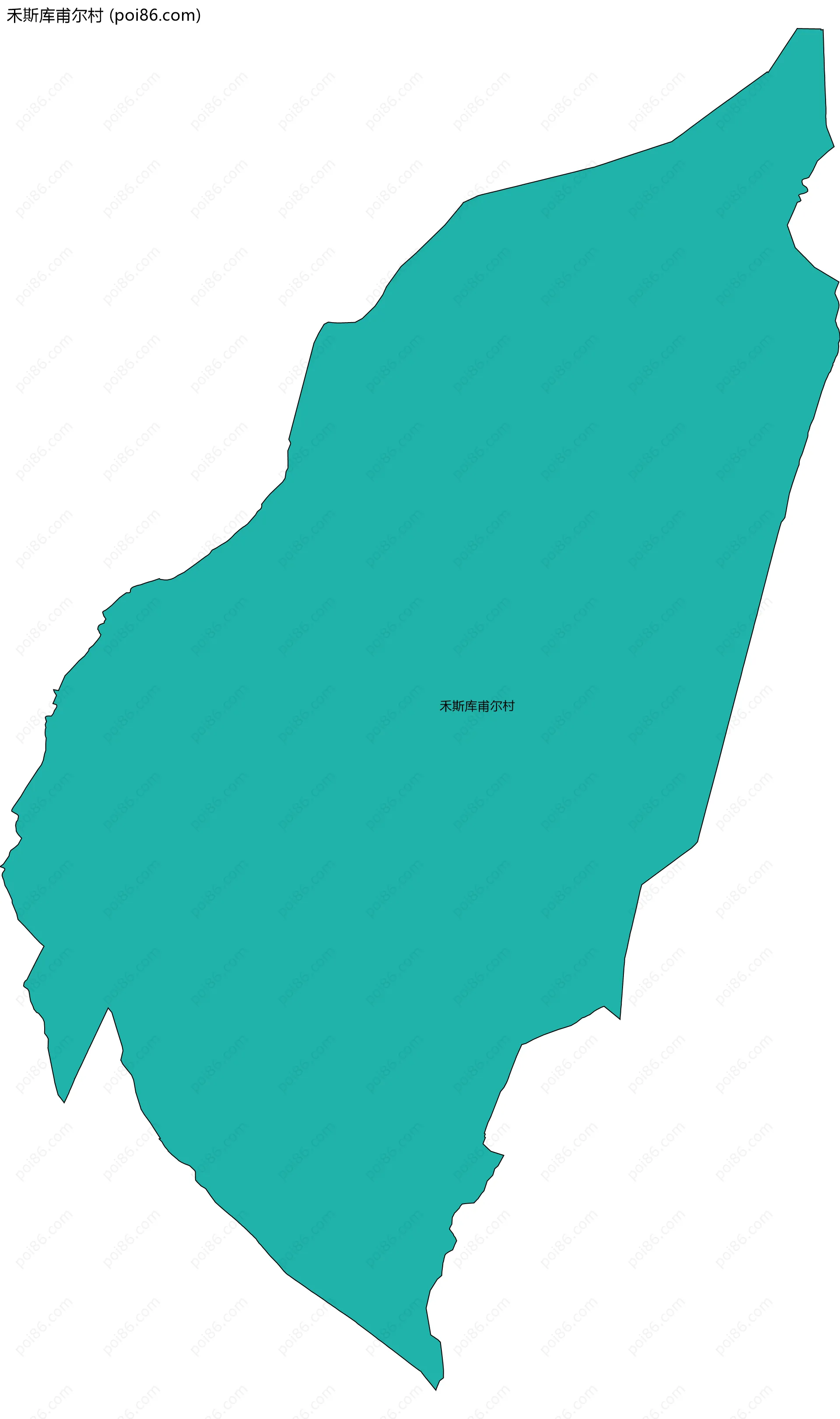 禾斯库甫尔村边界地图