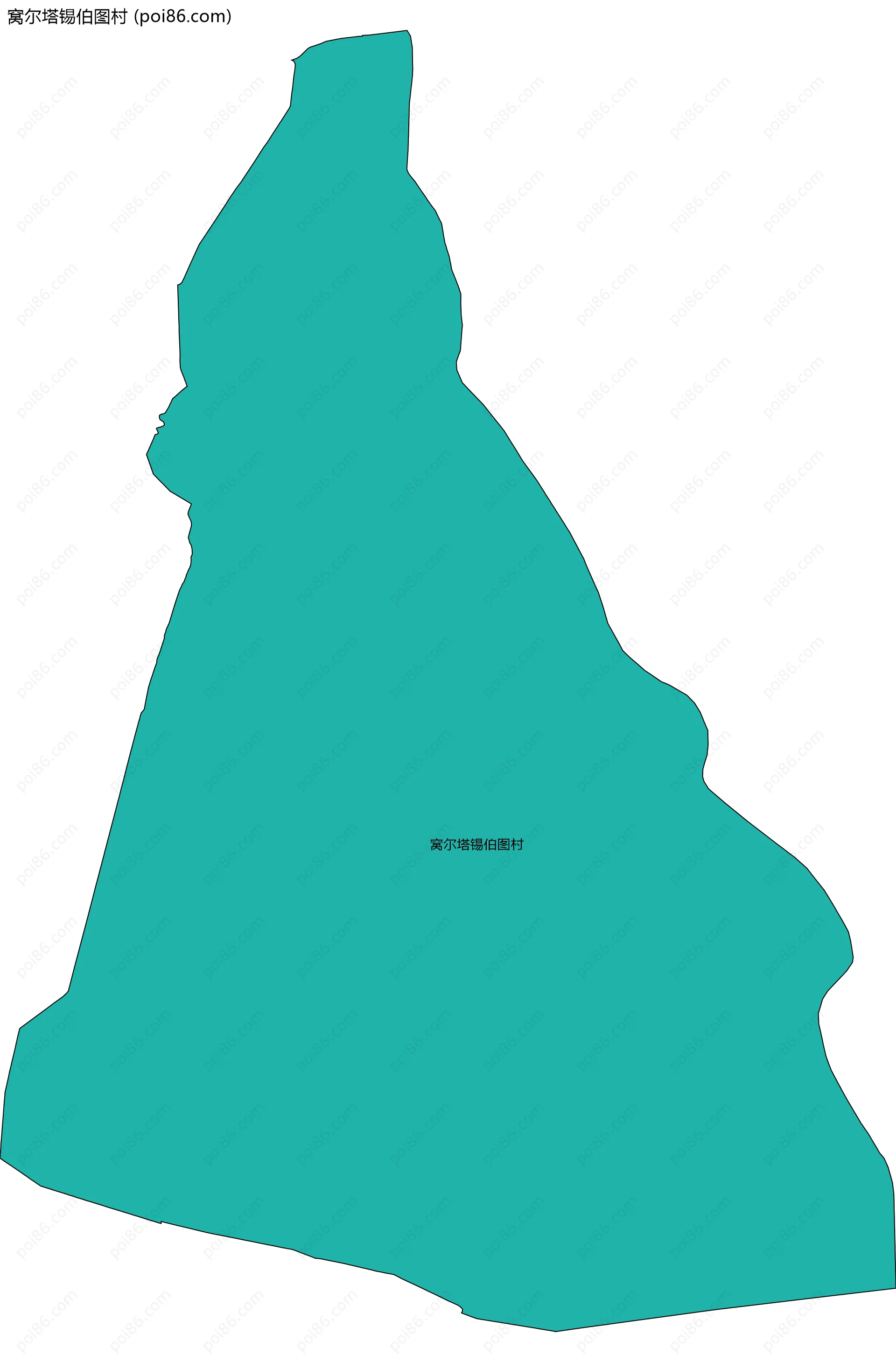 窝尔塔锡伯图村边界地图