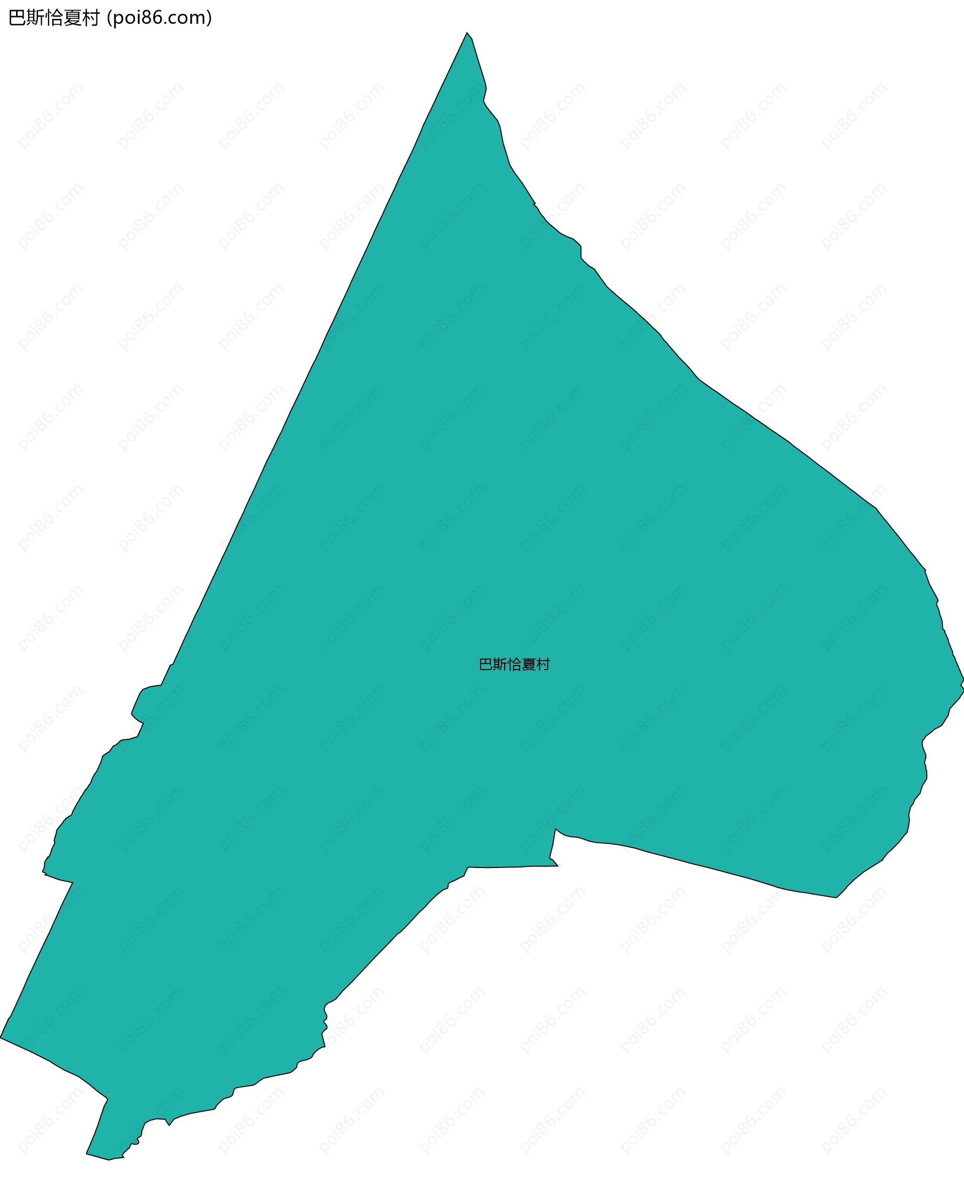 巴斯恰夏村边界地图