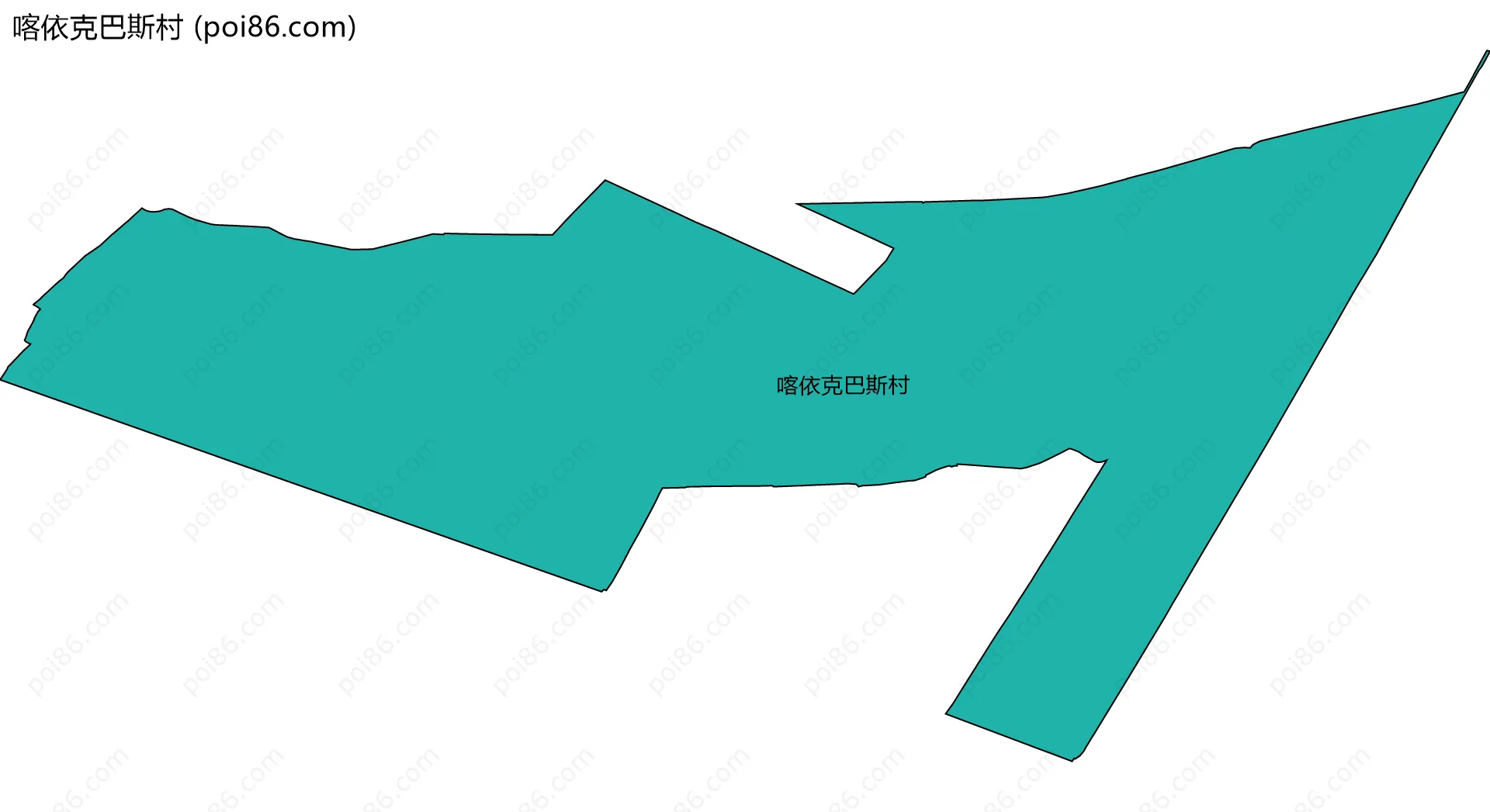 喀依克巴斯村边界地图