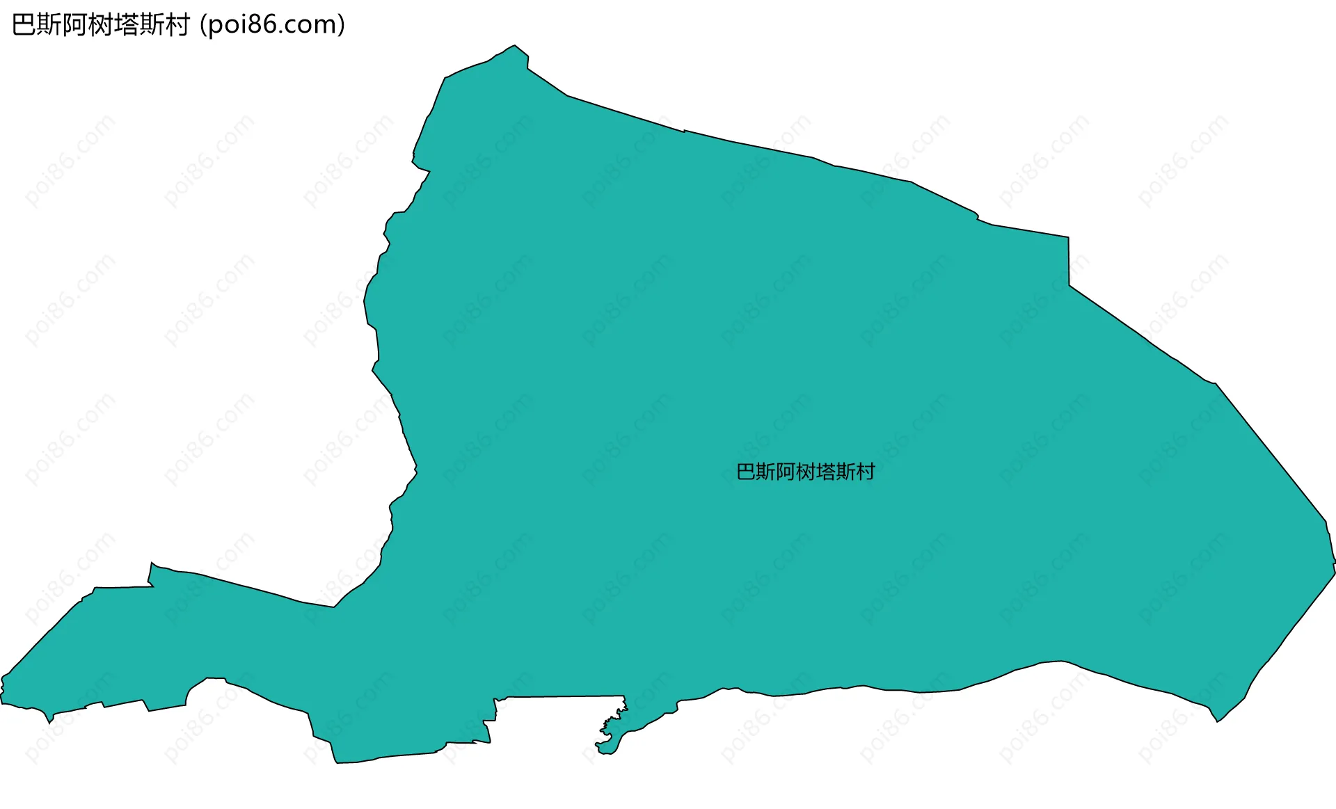 巴斯阿树塔斯村边界地图