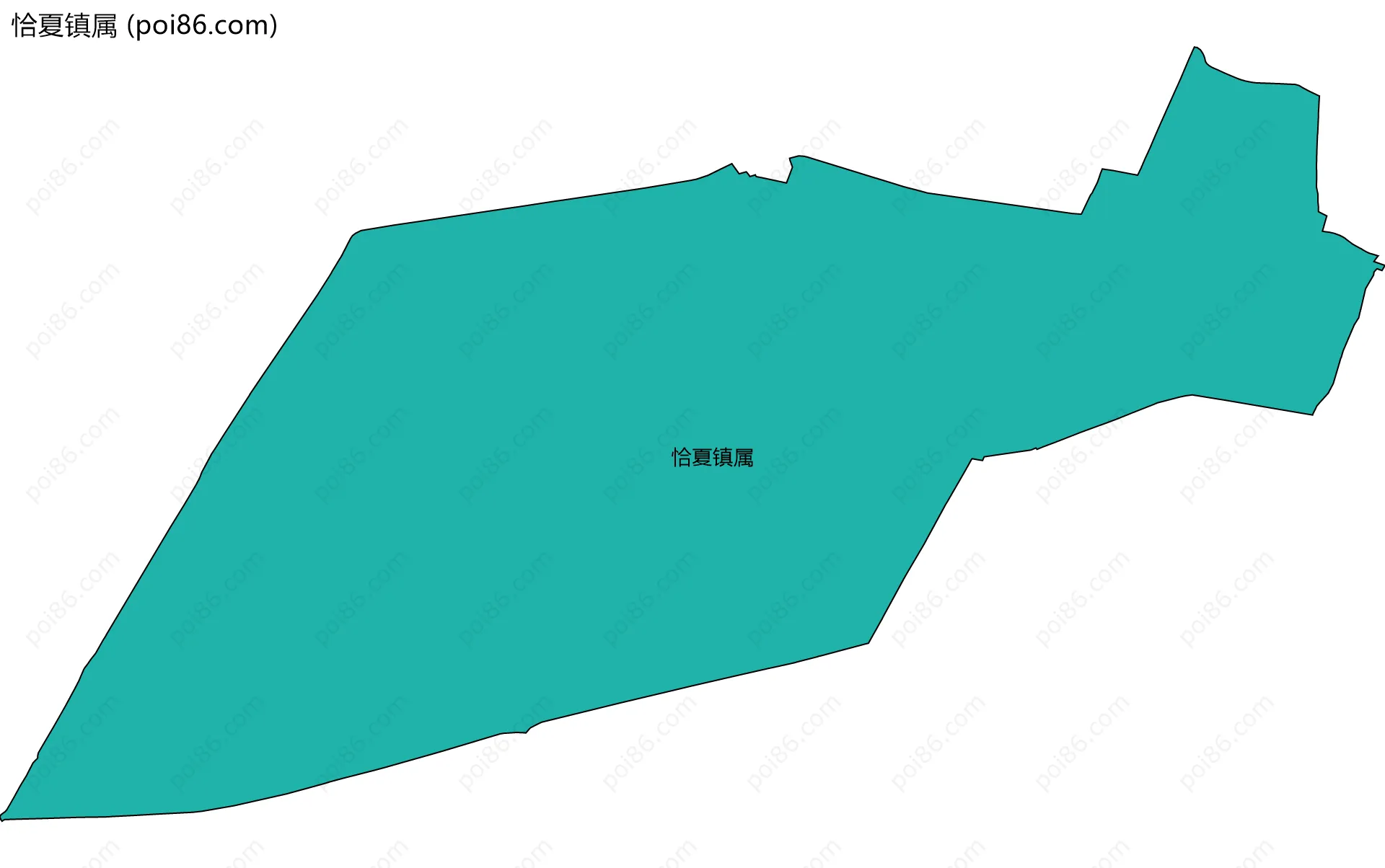 恰夏镇属边界地图