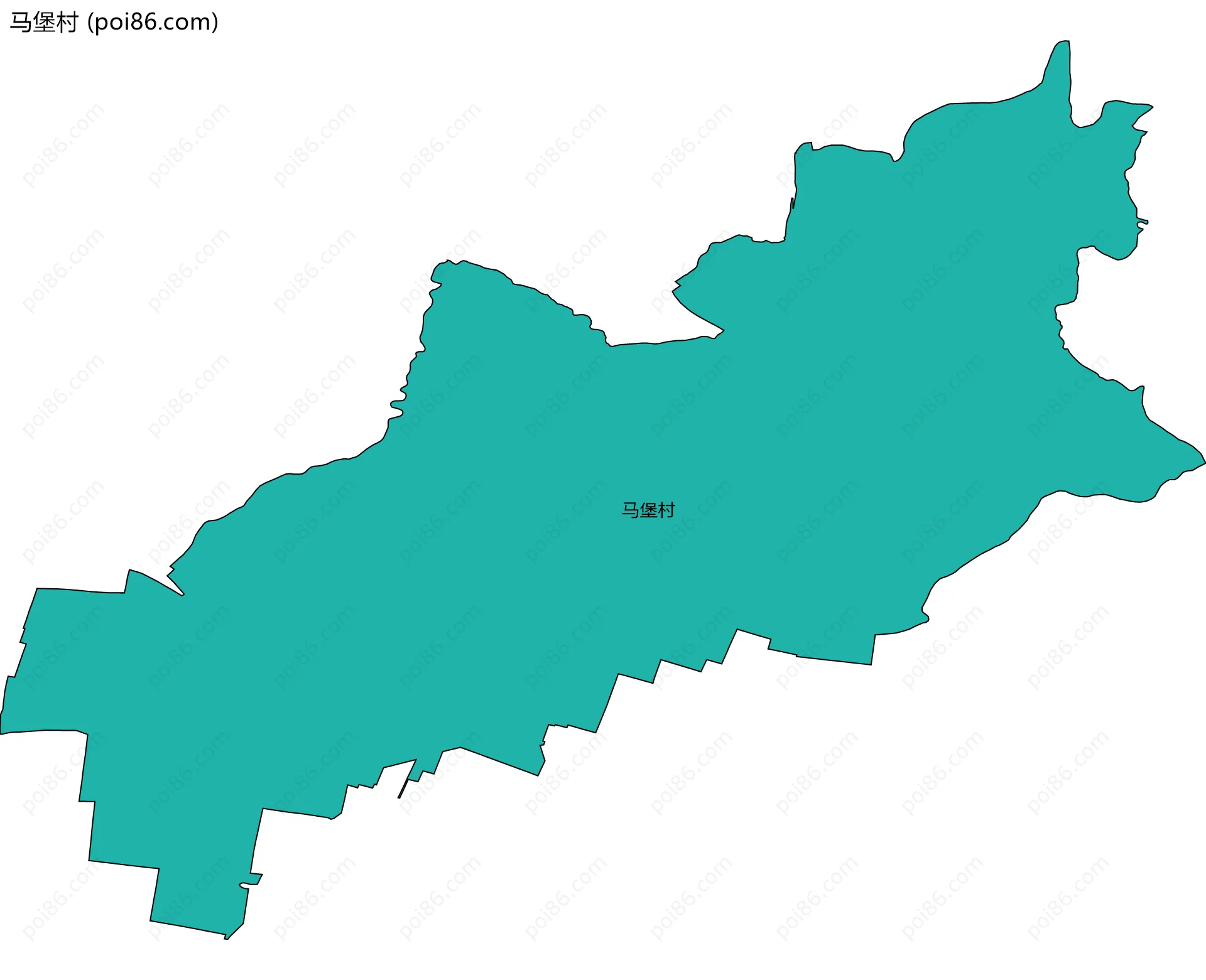 马堡村边界地图