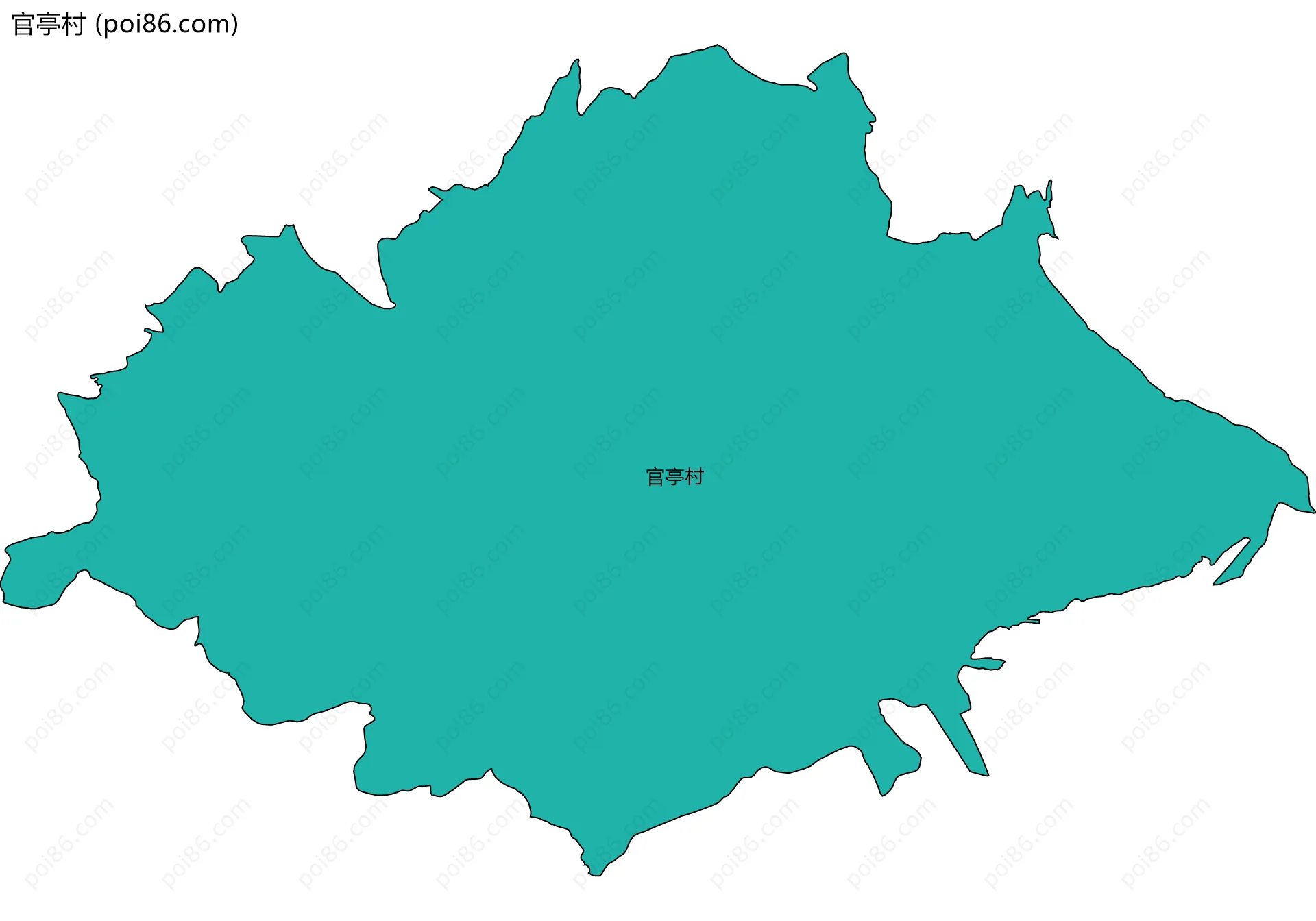 官亭村边界地图