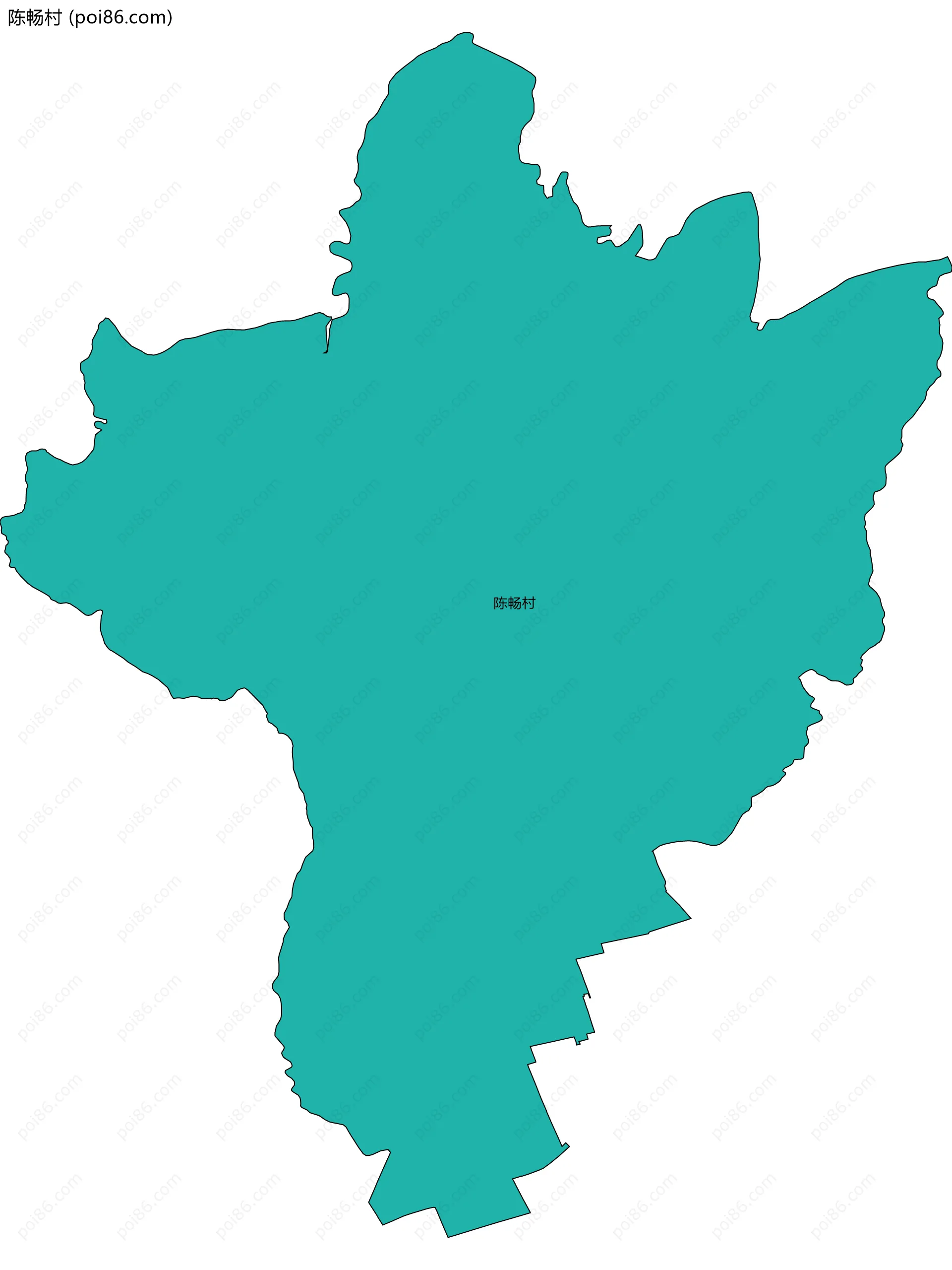 陈畅村边界地图