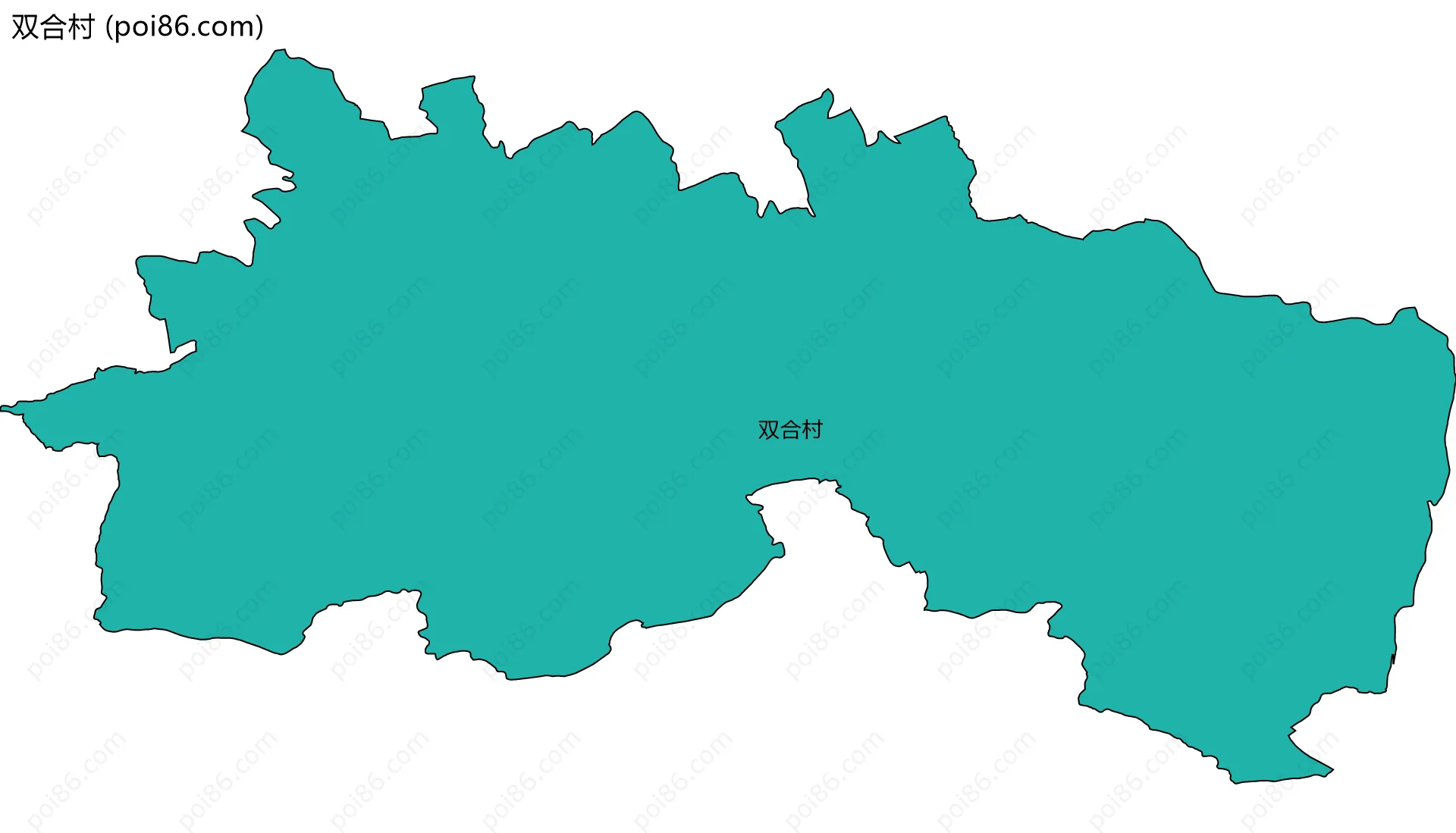 双合村边界地图