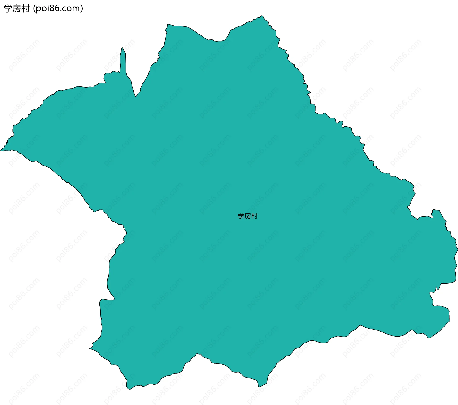 学房村边界地图