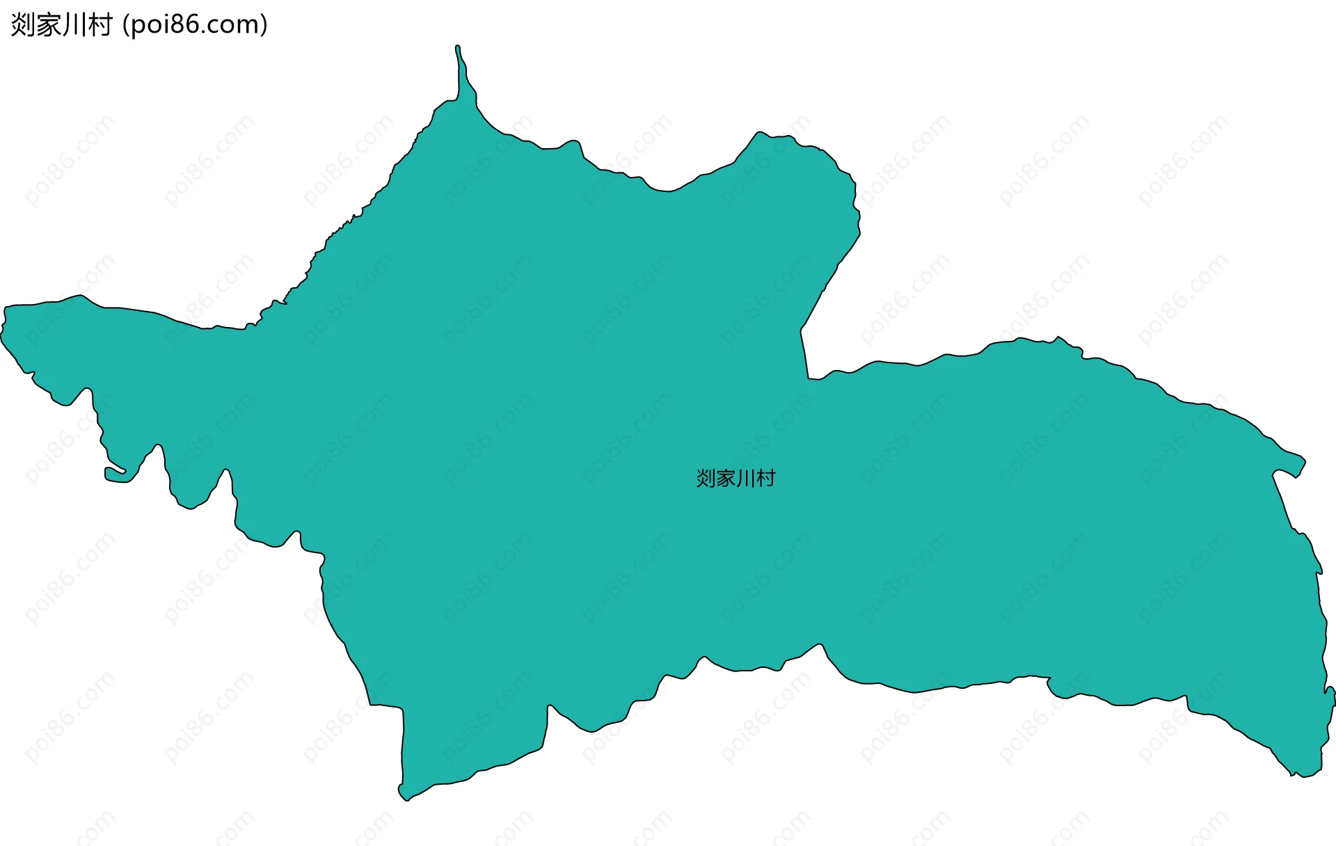 剡家川村边界地图