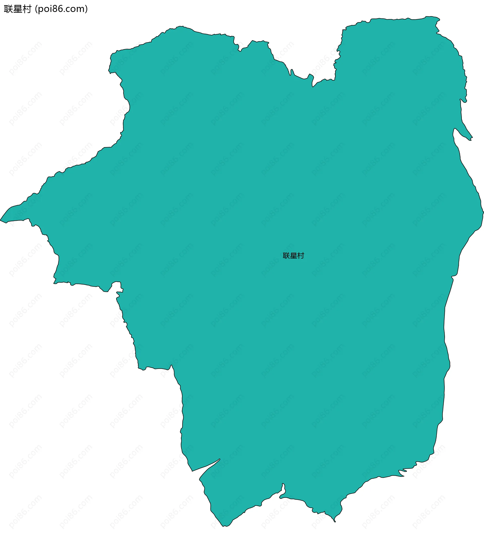 联星村边界地图